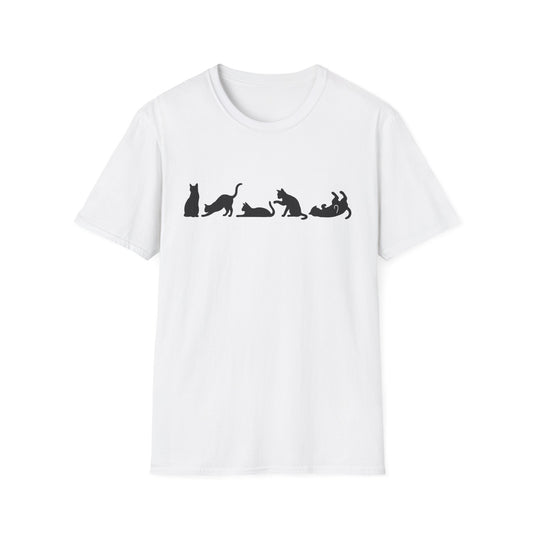 Halloween Cat Lover's Cat Silhouette Softstyle Tee-Shirt