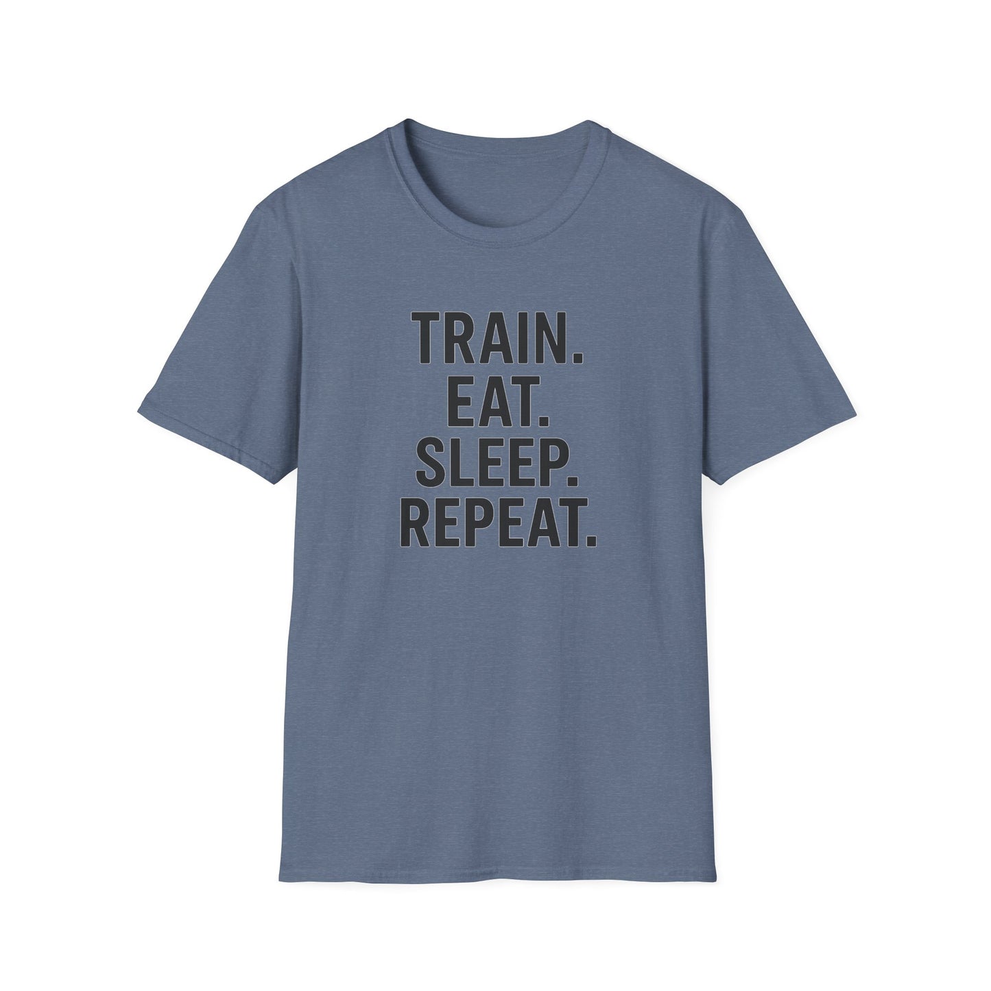 Grit Forge Athletics - Train Eat Sleep Repeat Motivational Fitness Tee-Shirt