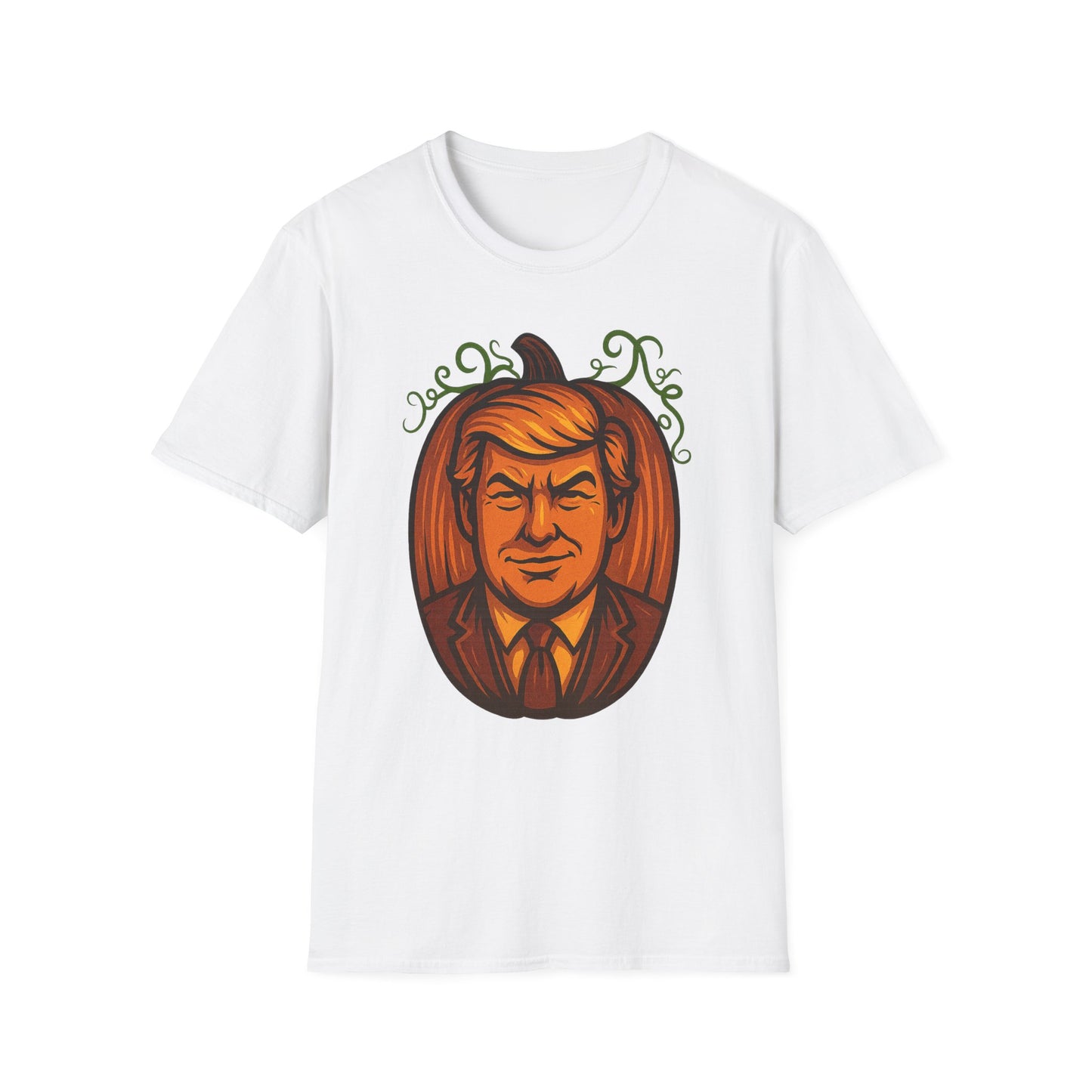 President Pumpkin Head Halloween Graphic Tee-Shirt