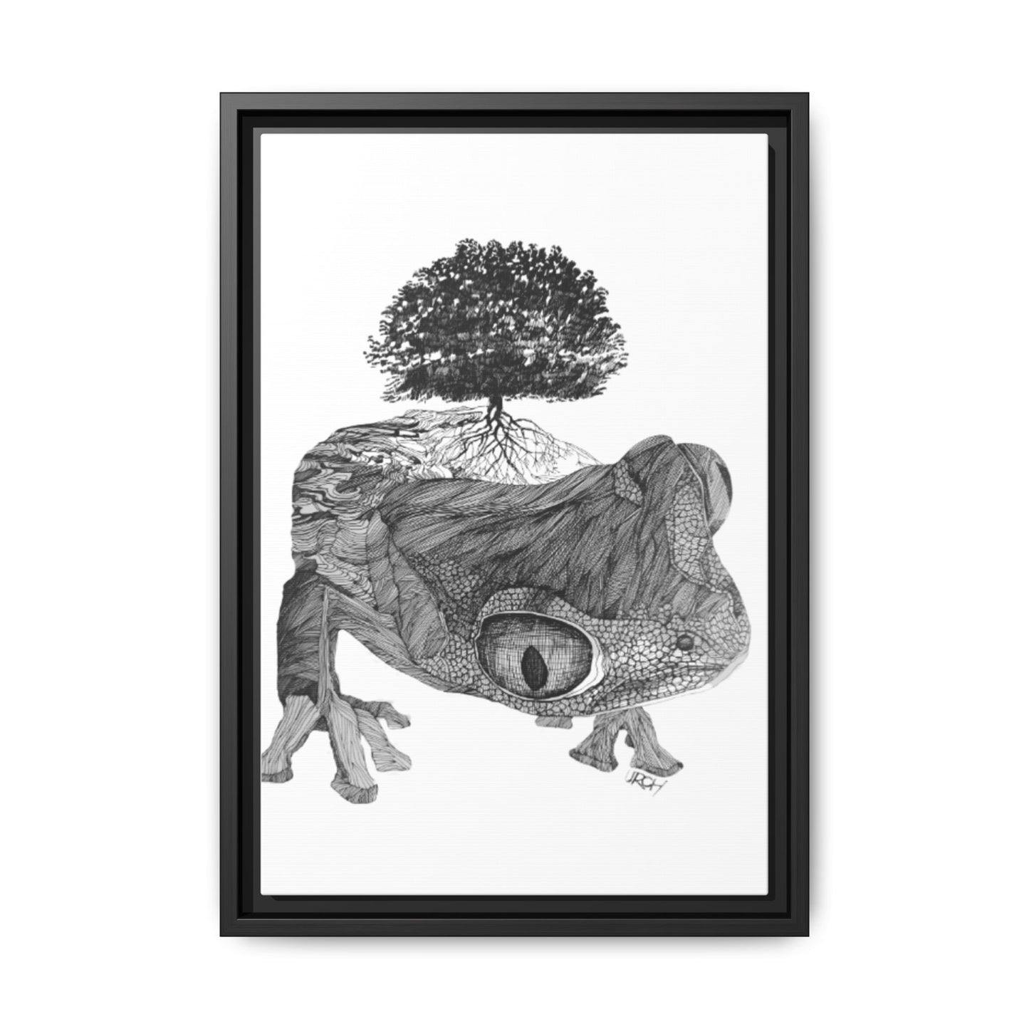 Original 1960s Pen & Ink Print - "Gaia's Shepherd"