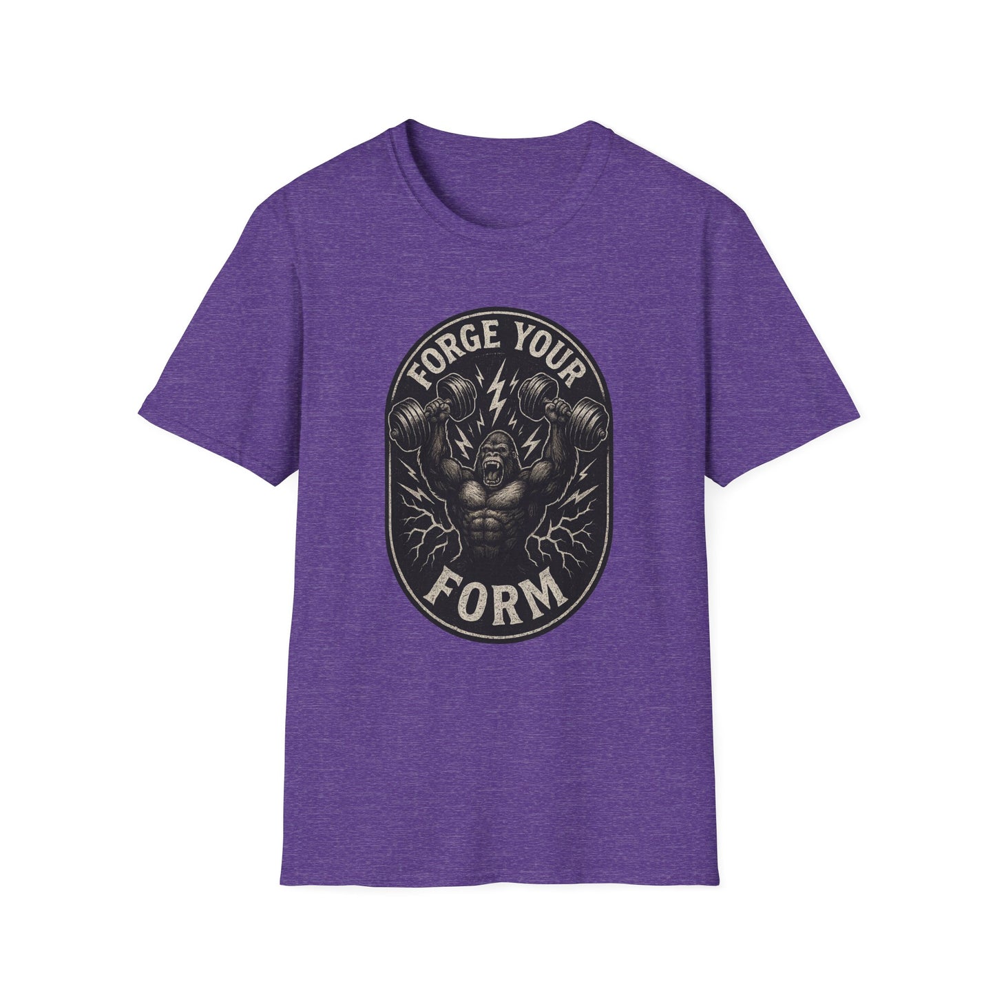 Grit Forge Athletics - "Forge Your Form" Weight Lifting Tee