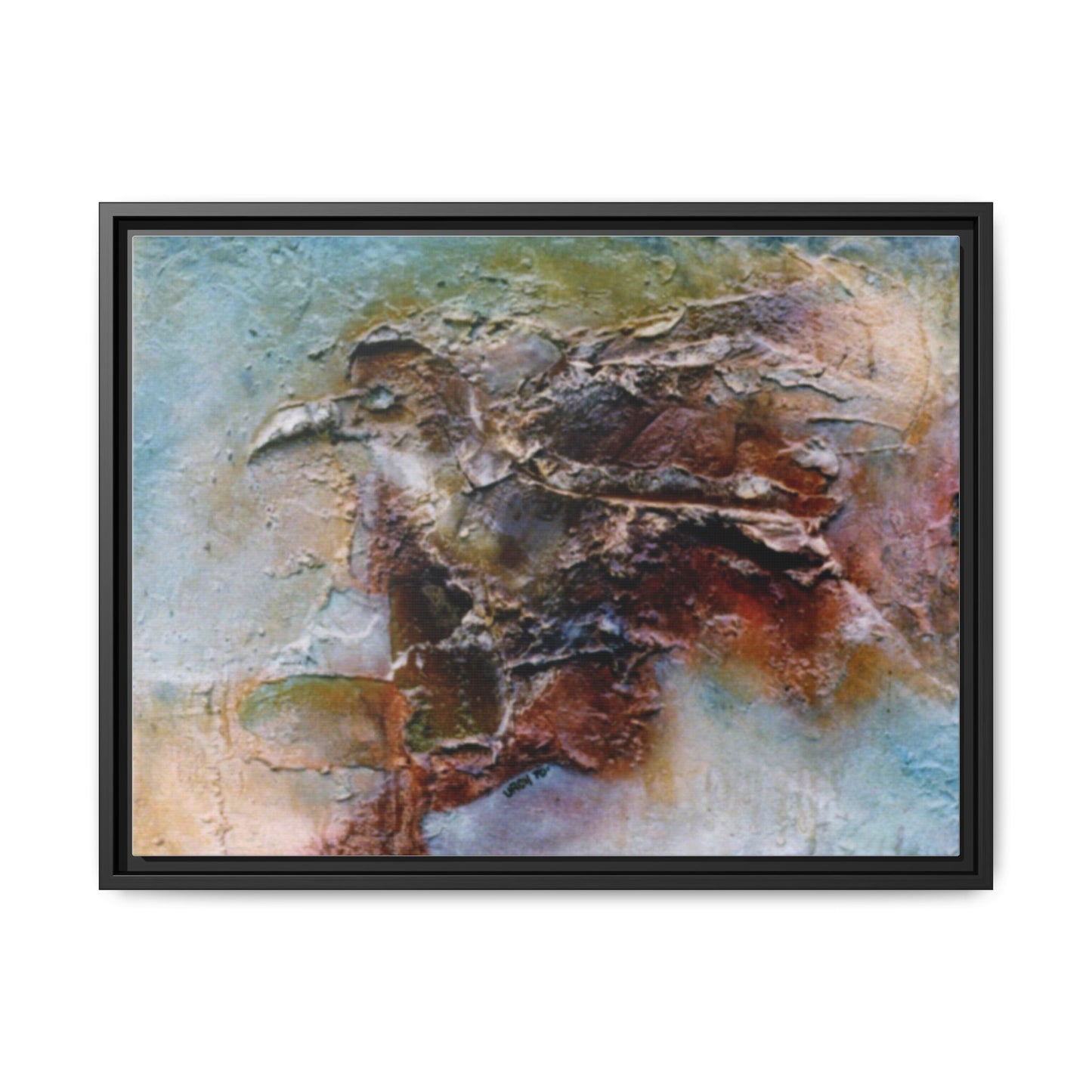 Authentic 1960s Painting Print - "Bad Omen"