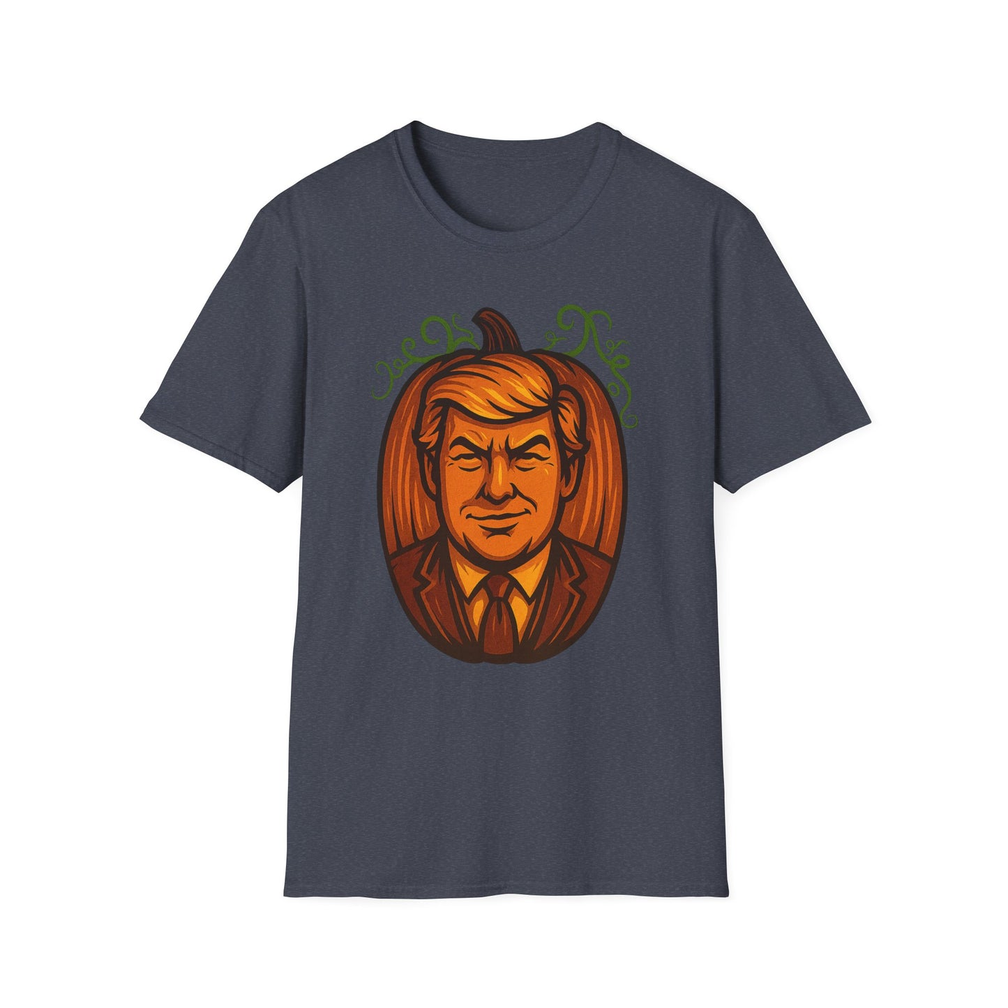 President Pumpkin Head Halloween Graphic Tee-Shirt