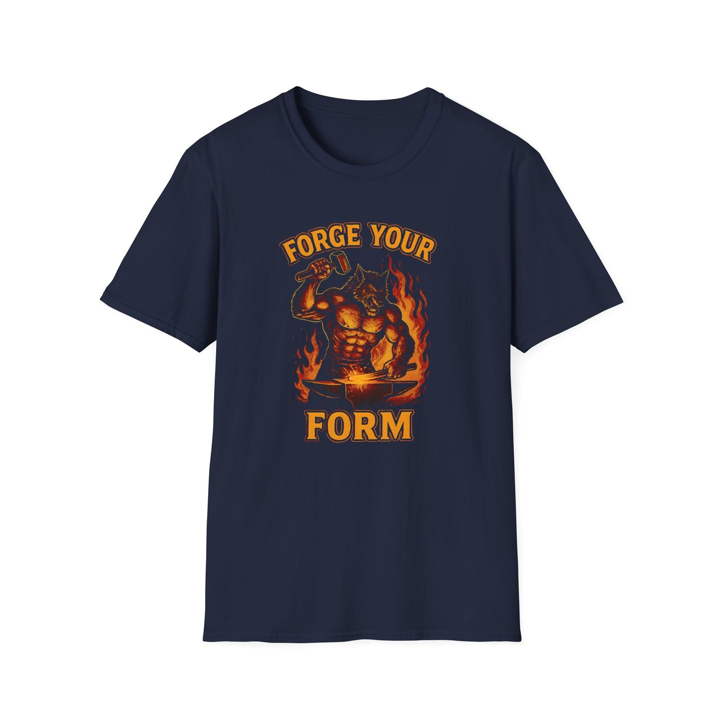 Grit Forge Athletics - "Forge Your Form" Weight Lifting Tee