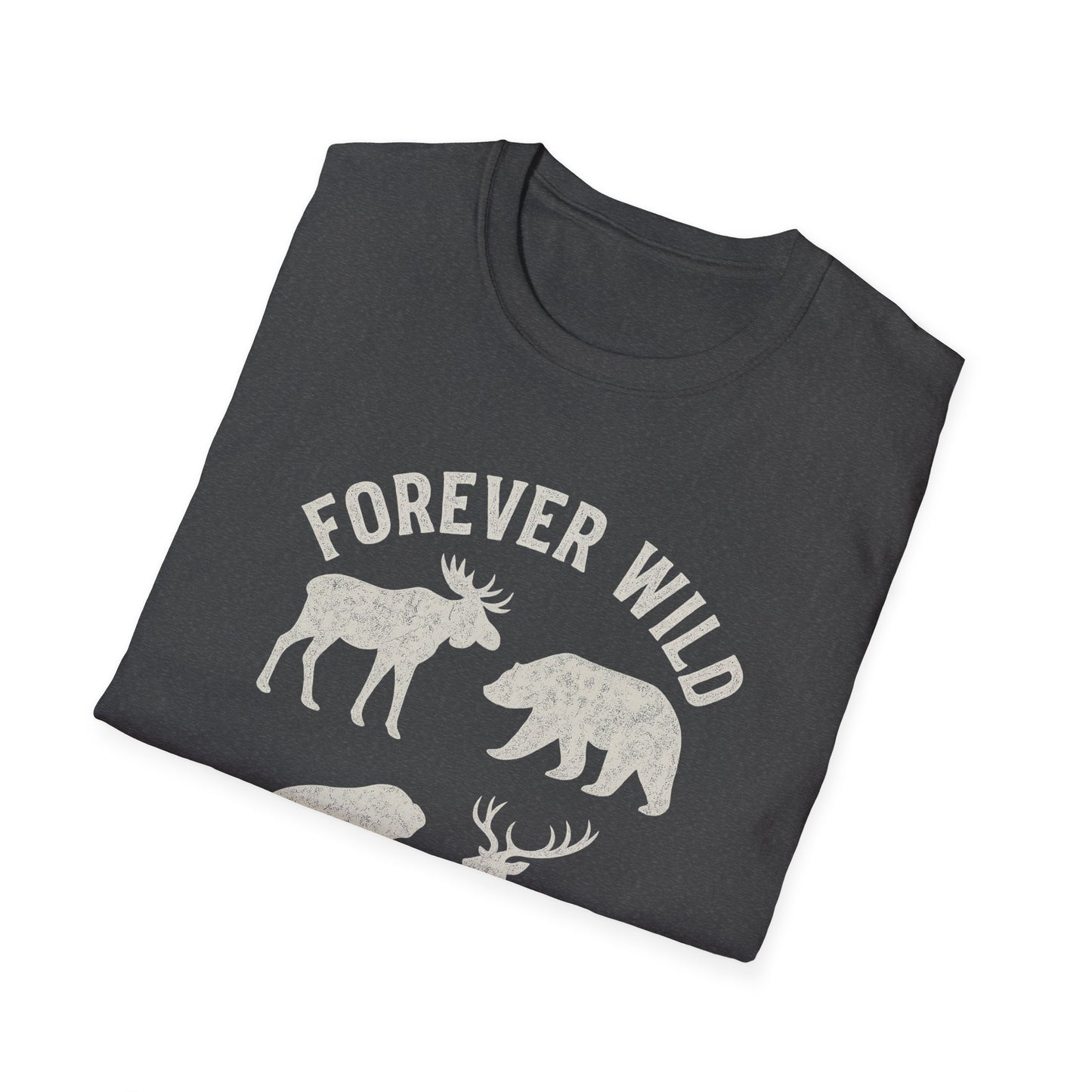 Adirondack Wildlife Softstyle Tee-Shirt - "Forever Wild"