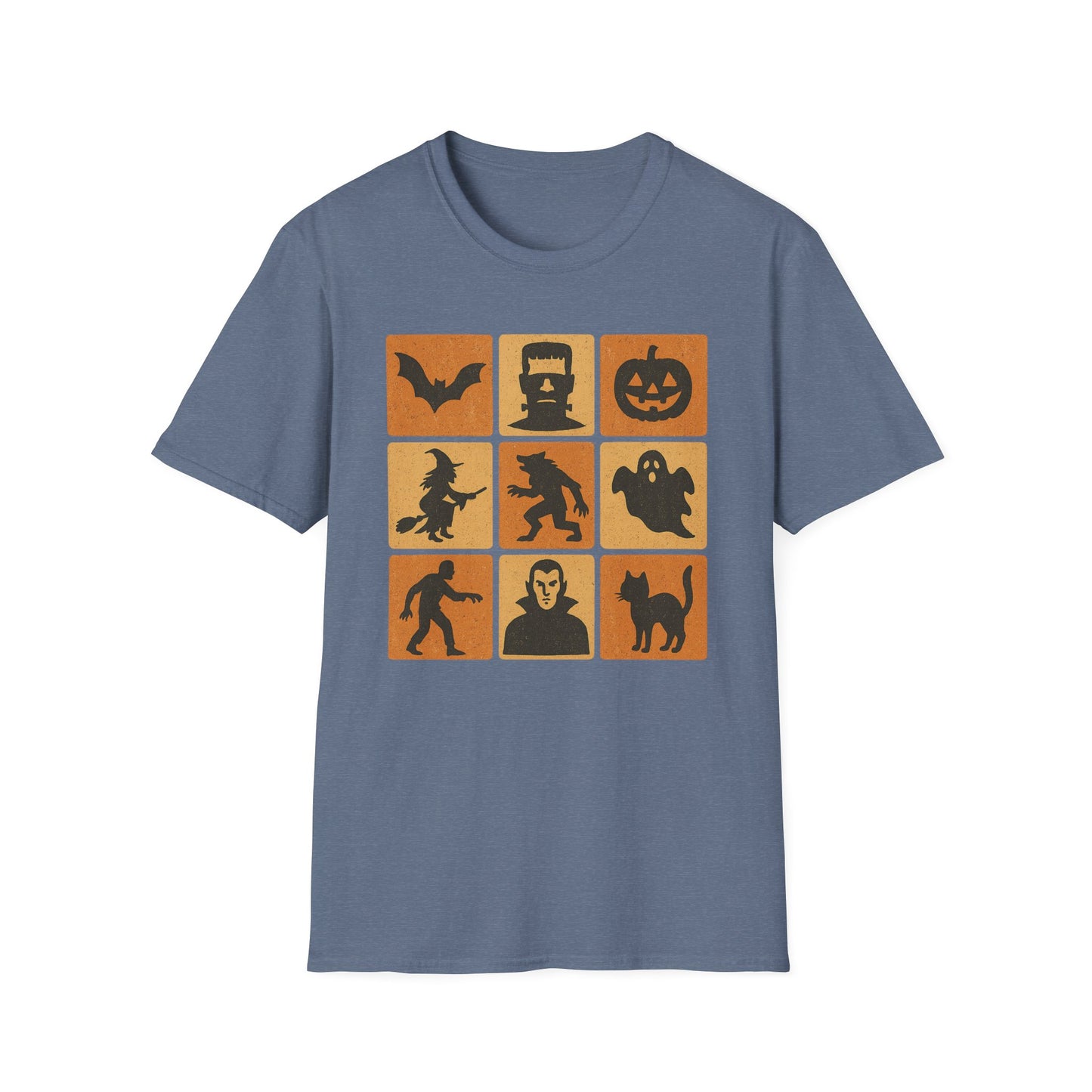 Halloween-Themed Monster Graphic Tee Shirt