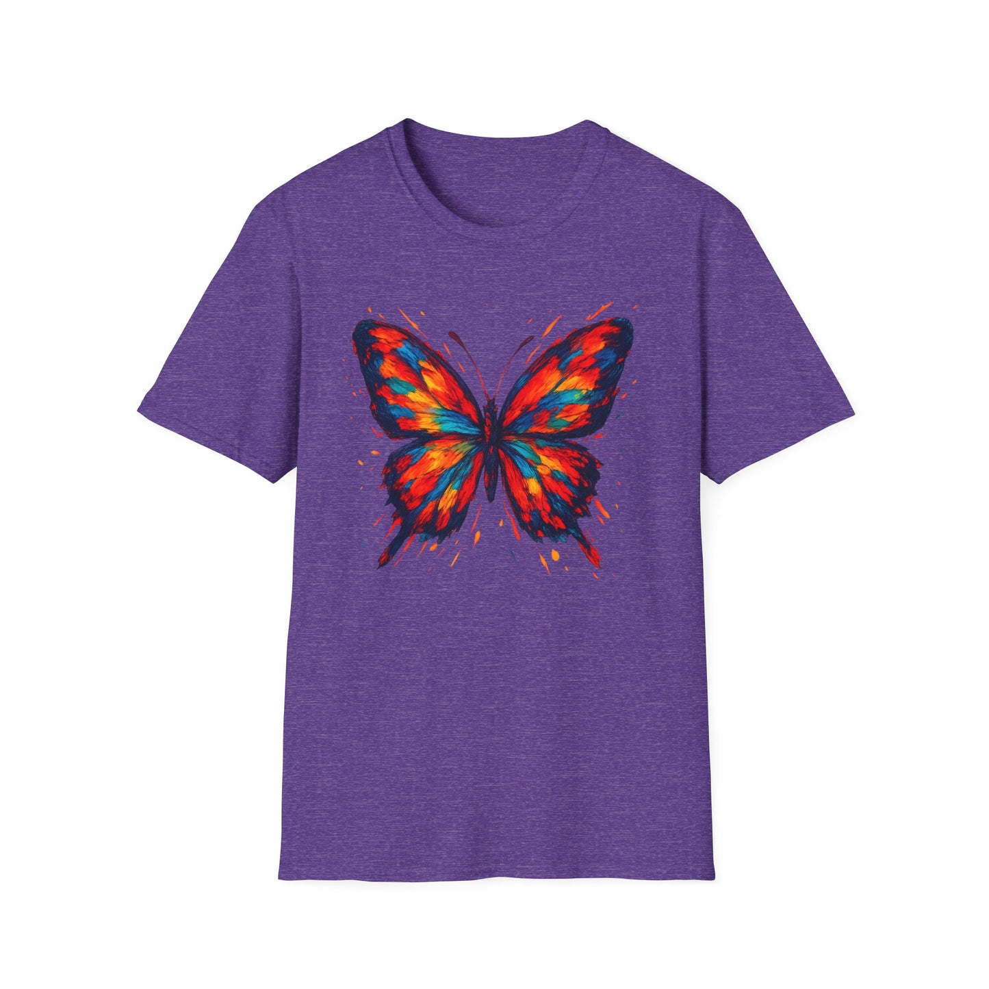 Colorful, Striking Butterfly Graphic Tee-Shirt