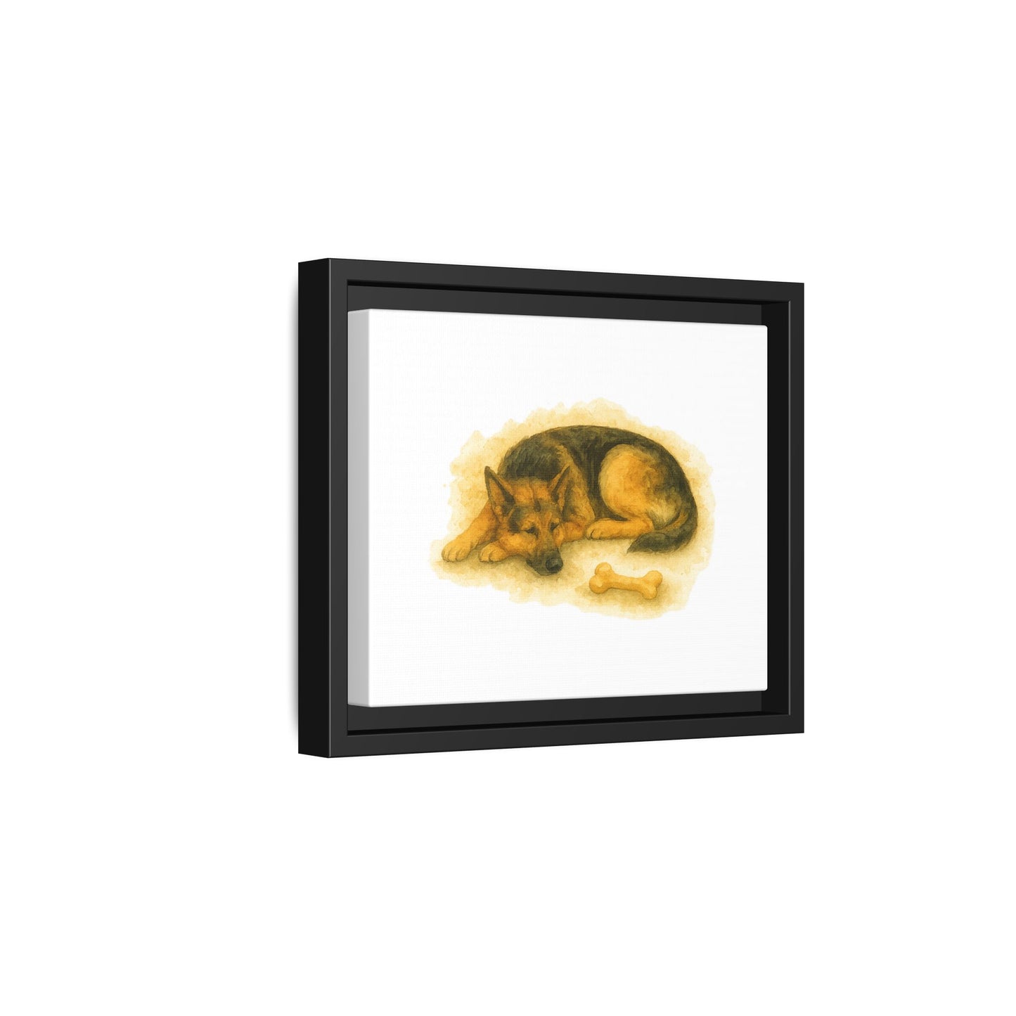 Dog Art Framed Canvas Print, German Shephard, Pet Decor for Dog Lovers, Wall Art for Home, Perfect Gift for Dog Owners, Animal Lover Decor