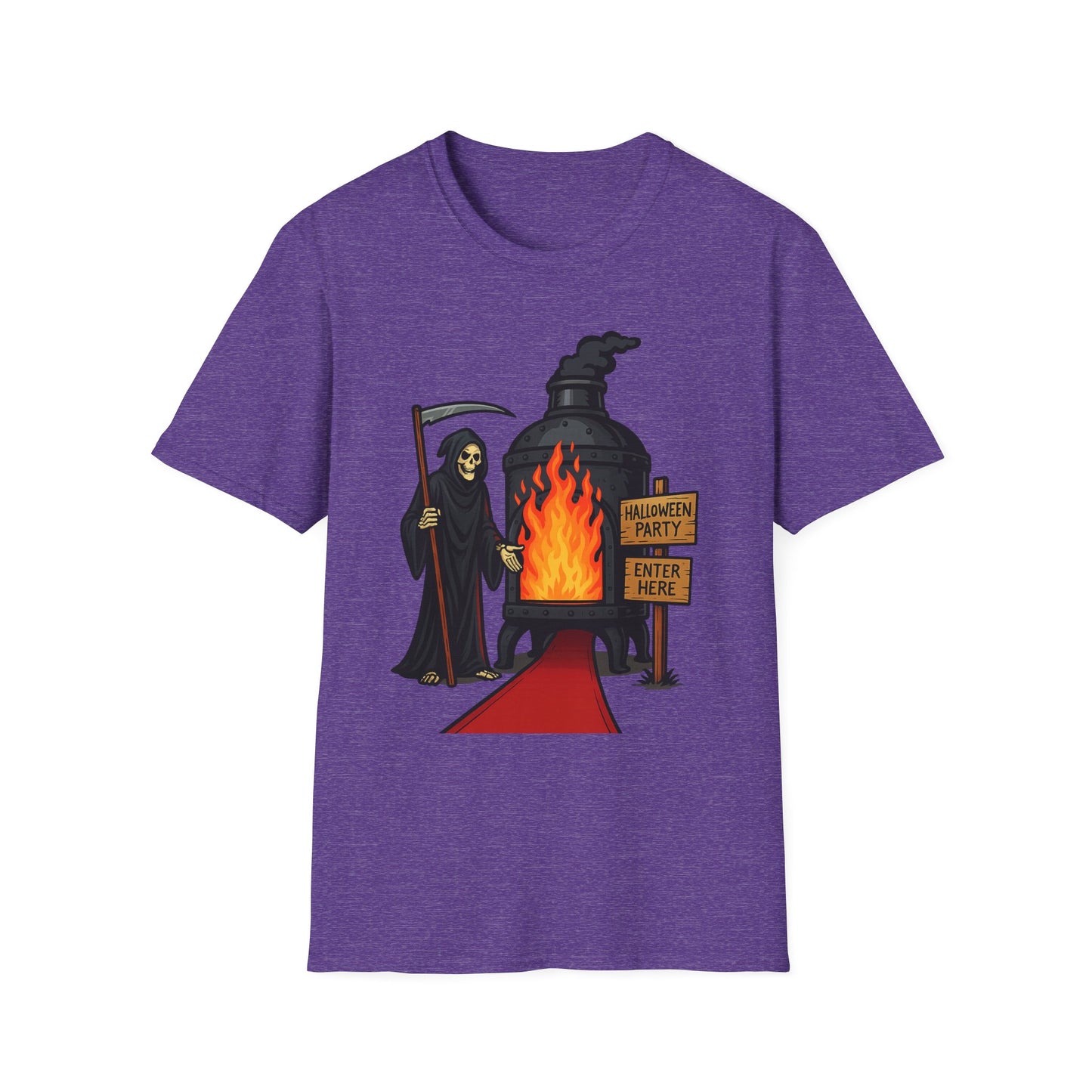 Grim Reaper Halloween Party Comedic Tee-Shirt
