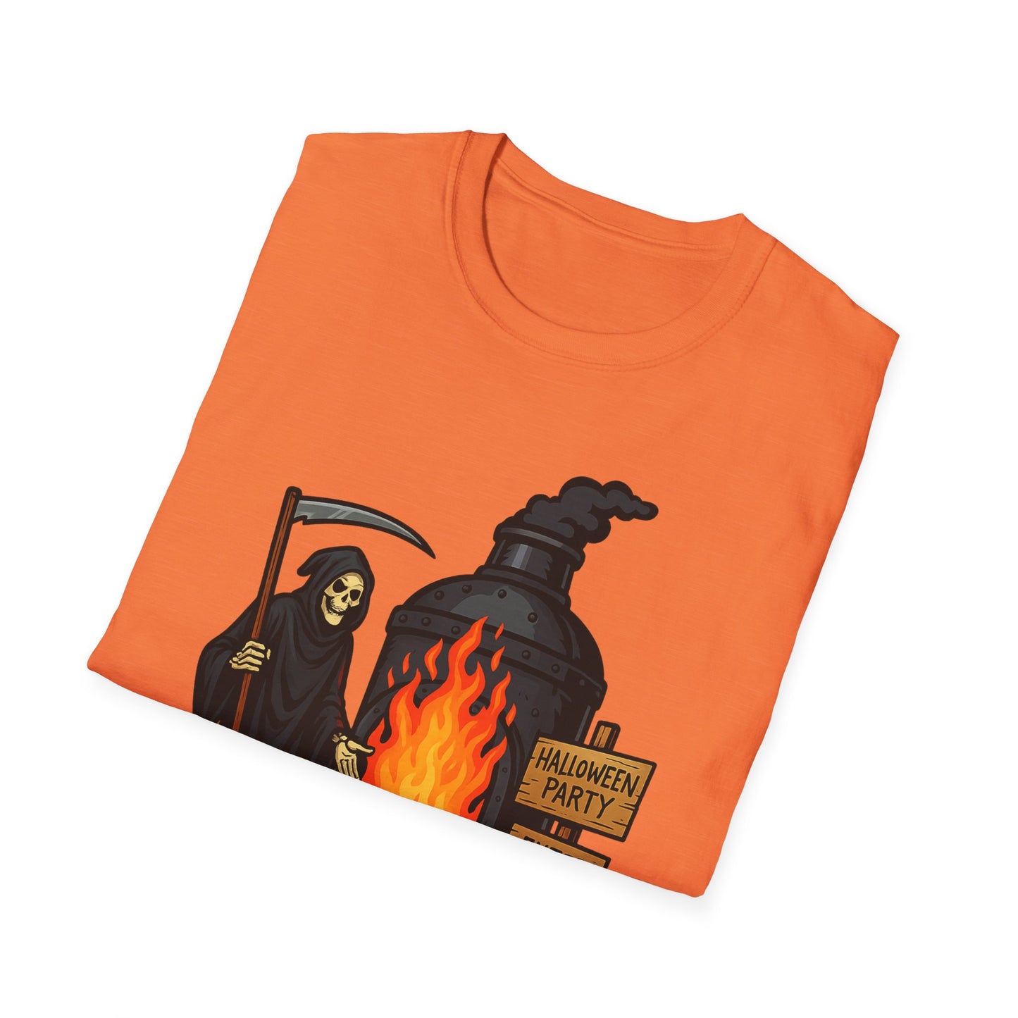 Grim Reaper Halloween Party Comedic Tee-Shirt