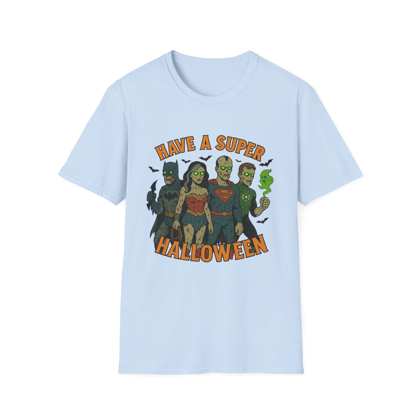 Halloween Superhero Graphic Zombie Tee-Shirt