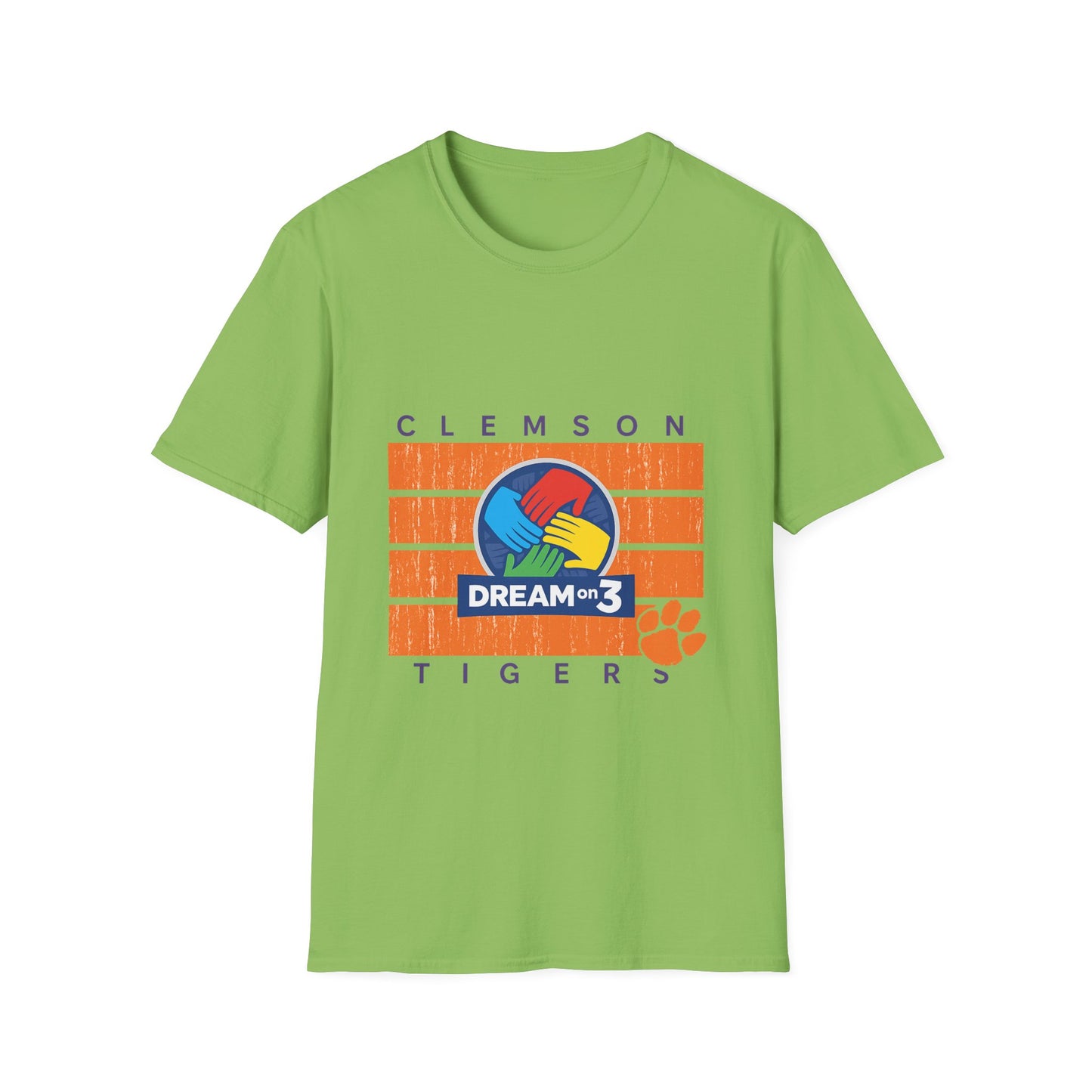 Clemson Tigers Dream on 3 Unisex Softstyle T-Shirt, Casual Tee, College Apparel, Graduation Gift, School Spirit Wear