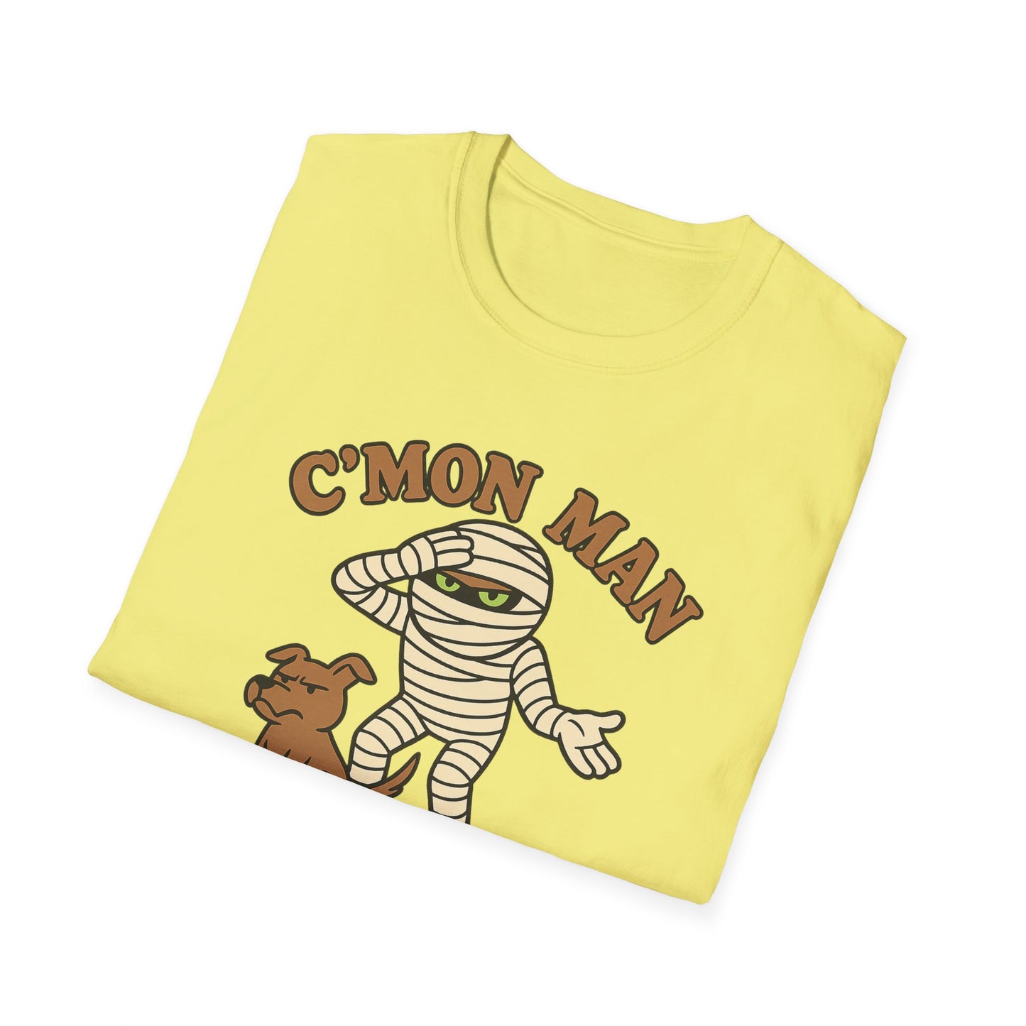 Funny Halloween Mummy and Dog Casual Graphic Tee
