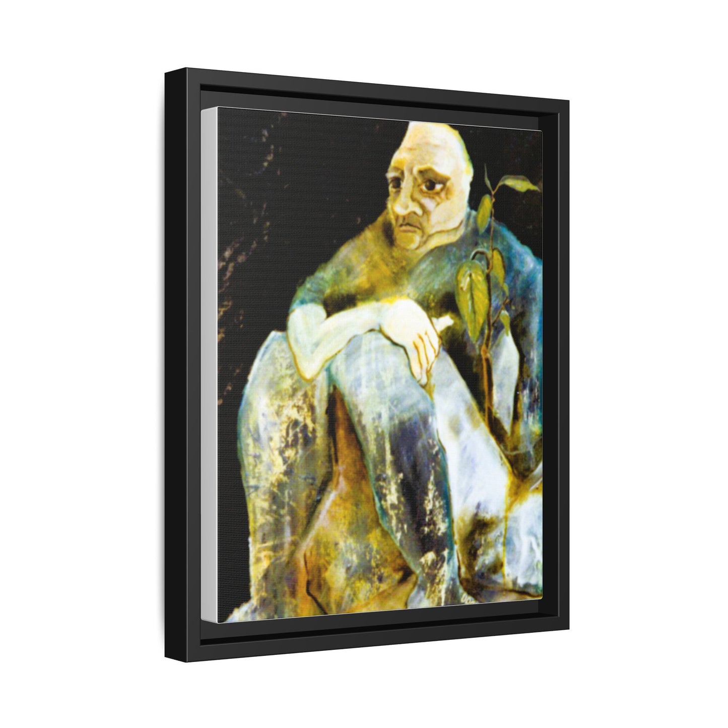 1960s Abstract Expressionism Wall Decor, Original Artwork - "Contemplating Shrubbery"