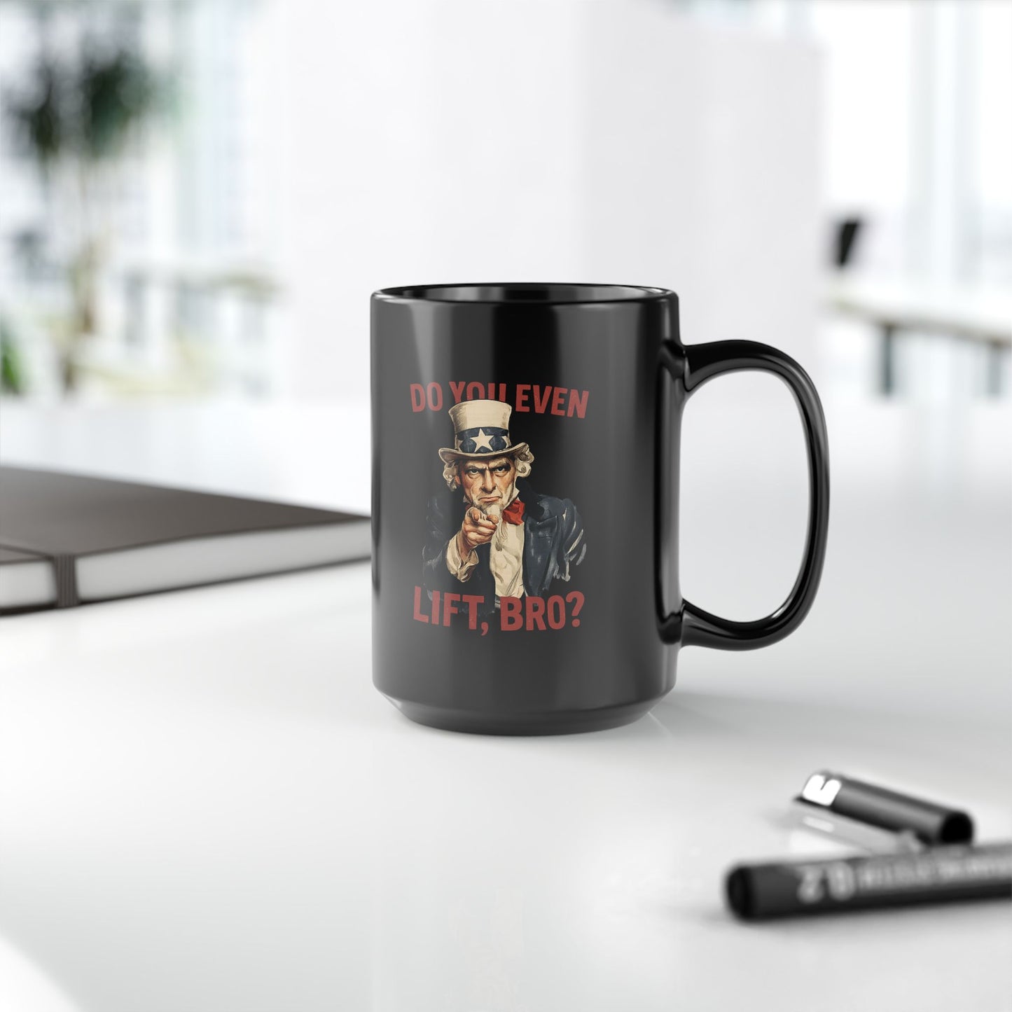 Fitness Motivational Black Mug - Do you even lift? Unique Gift for Gym Lovers, Hilarious Quote, Coffee Mug, Workout Motivation, Funny Gift