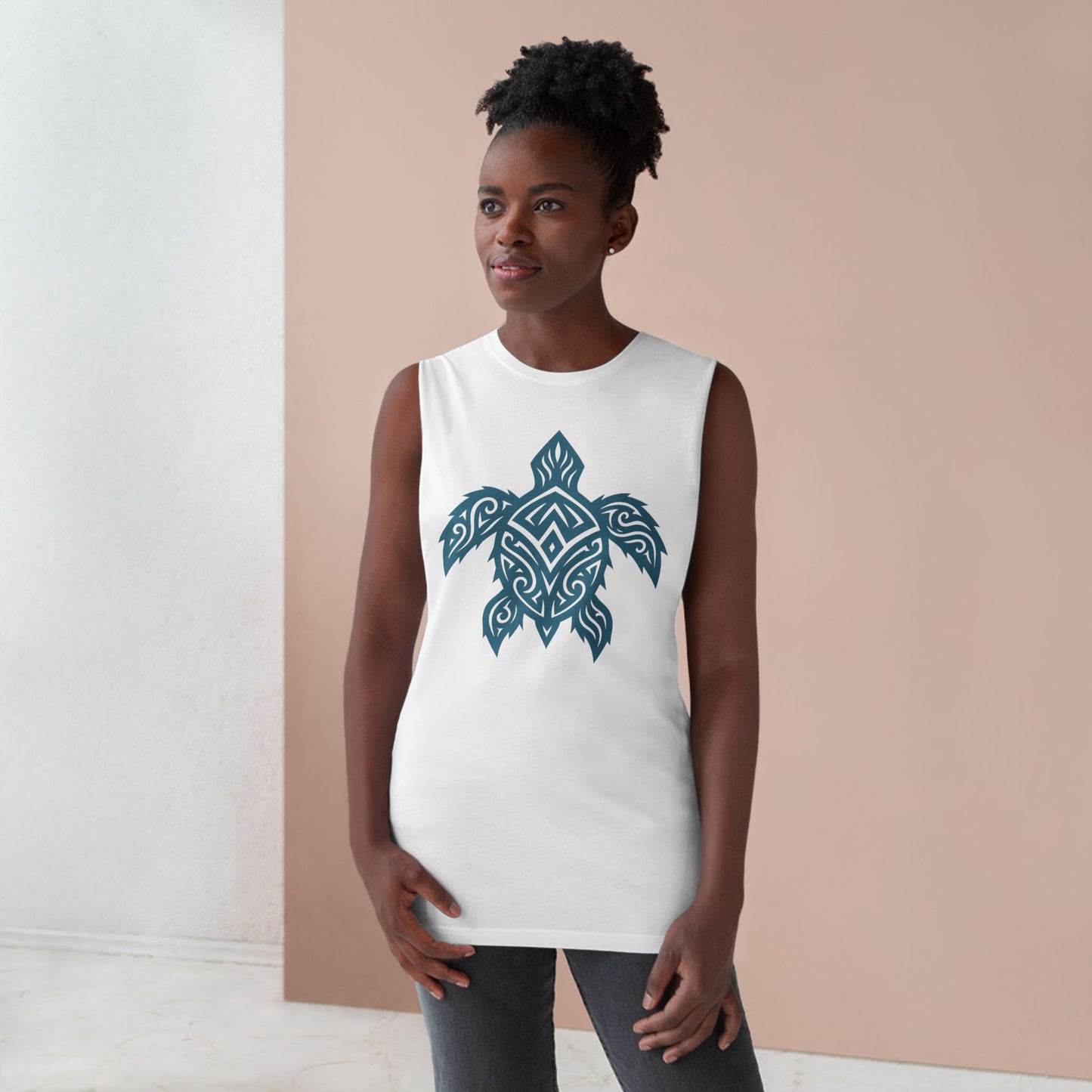 Boho Turtle Graphic Beachwear Tank Top for Him or Her