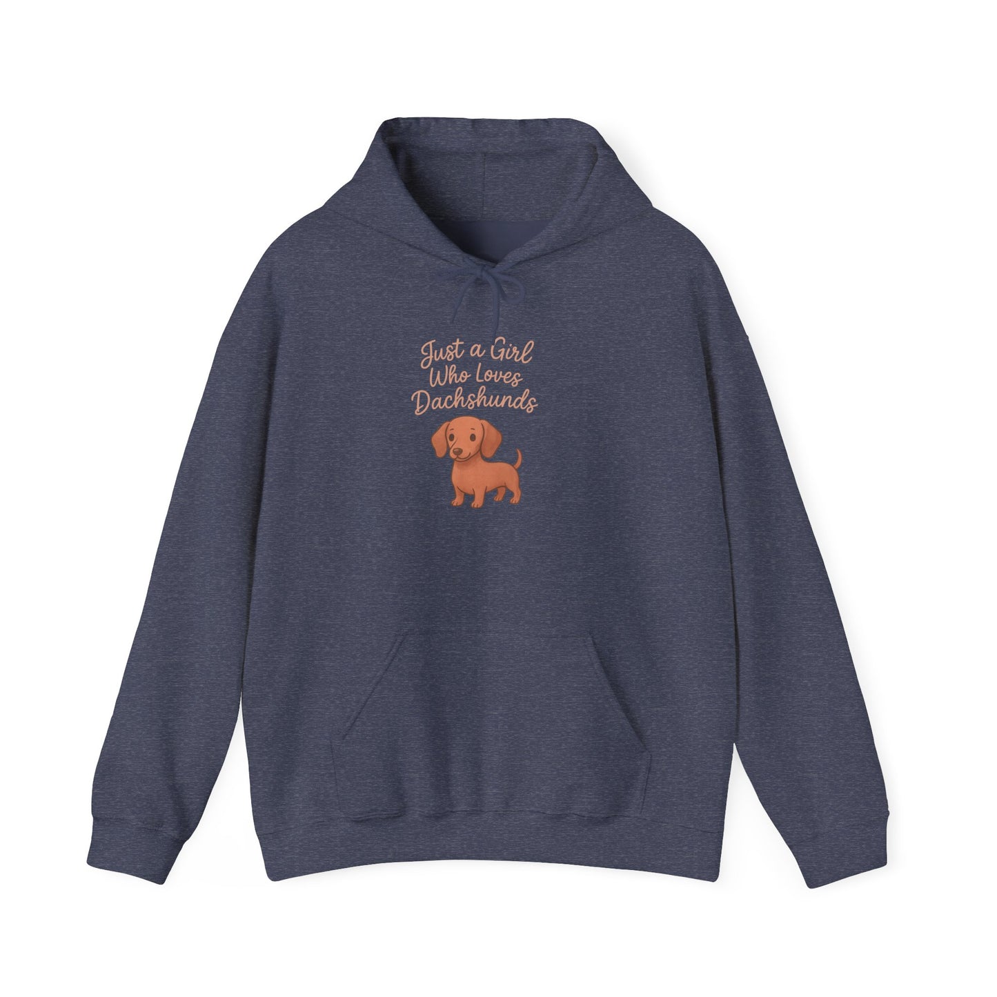 Dachshund Lover Cozy Hoodie - "Just a Girl Who Loves Dachshunds"