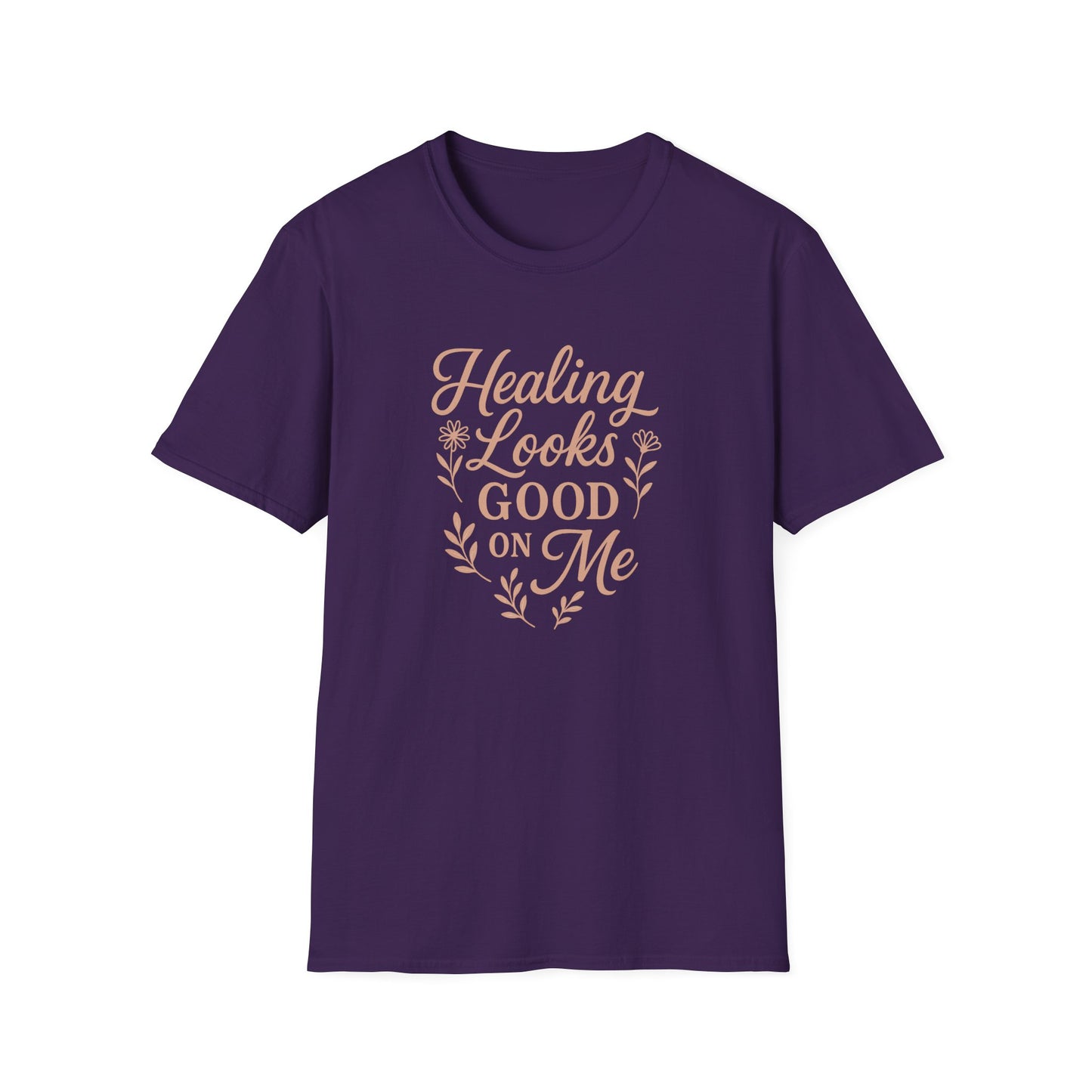 "Healing Looks Good on Me" Softstyle Positivity Tee-Shirt