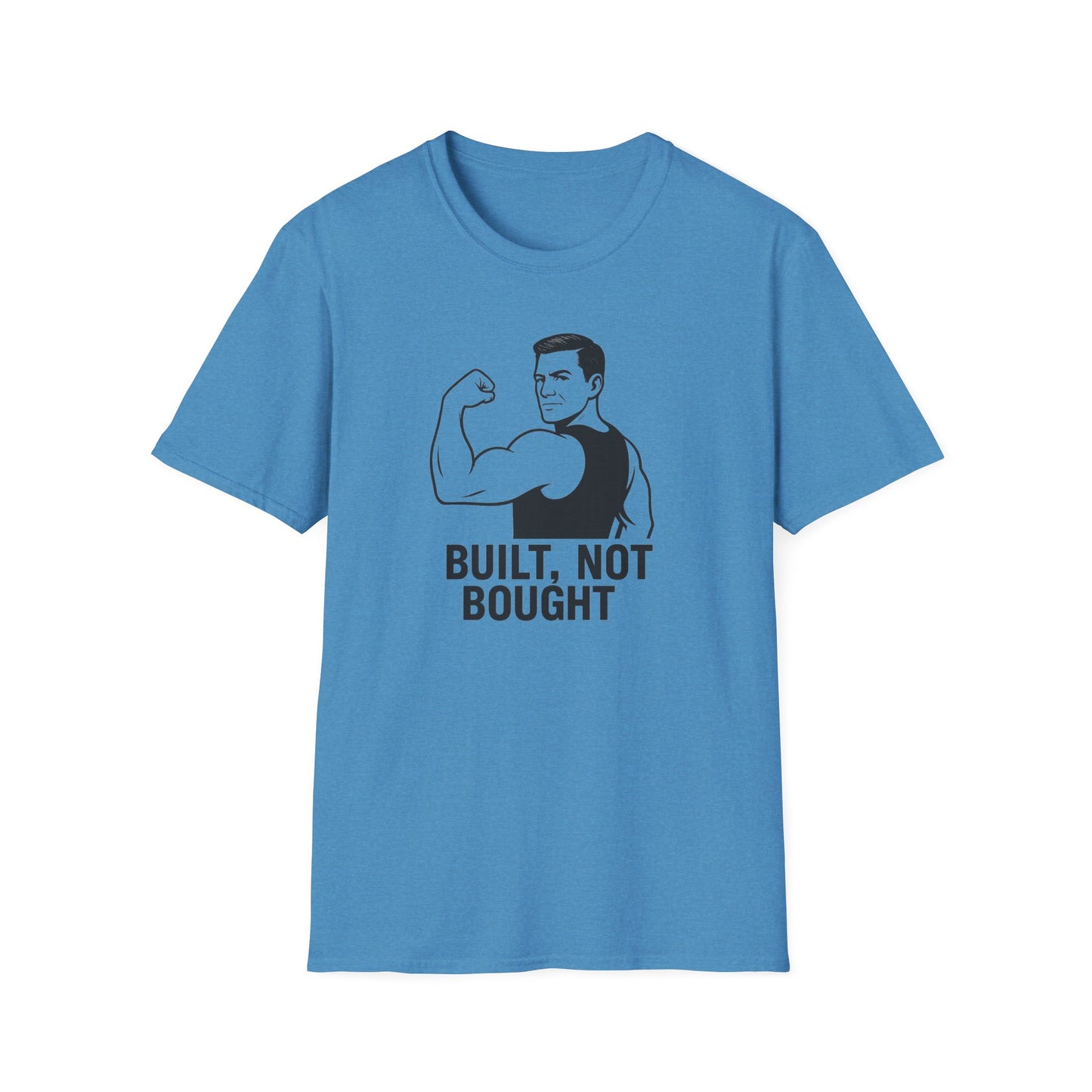 Grit Forge Athletics - "Built Not Bought" Softstyle Gym T-Shirt