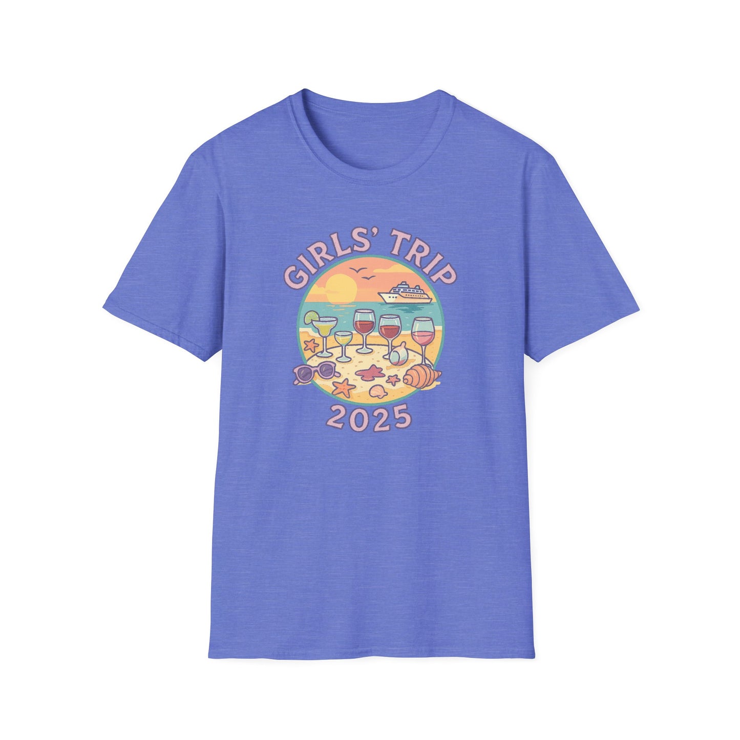 Girls' Trip 2025 Beach Vacation Softstyle Tee-Shirt