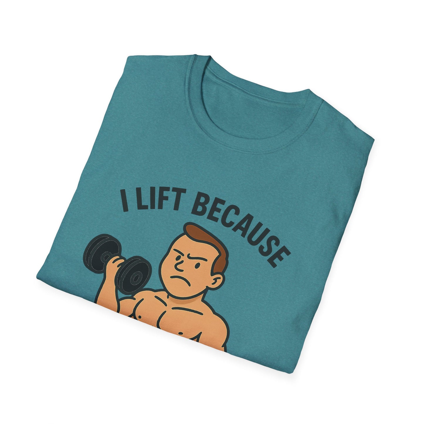 Grit Forge Athletics - "I Lift Because Punching People is Frowned Upon" Weightlifting Tee
