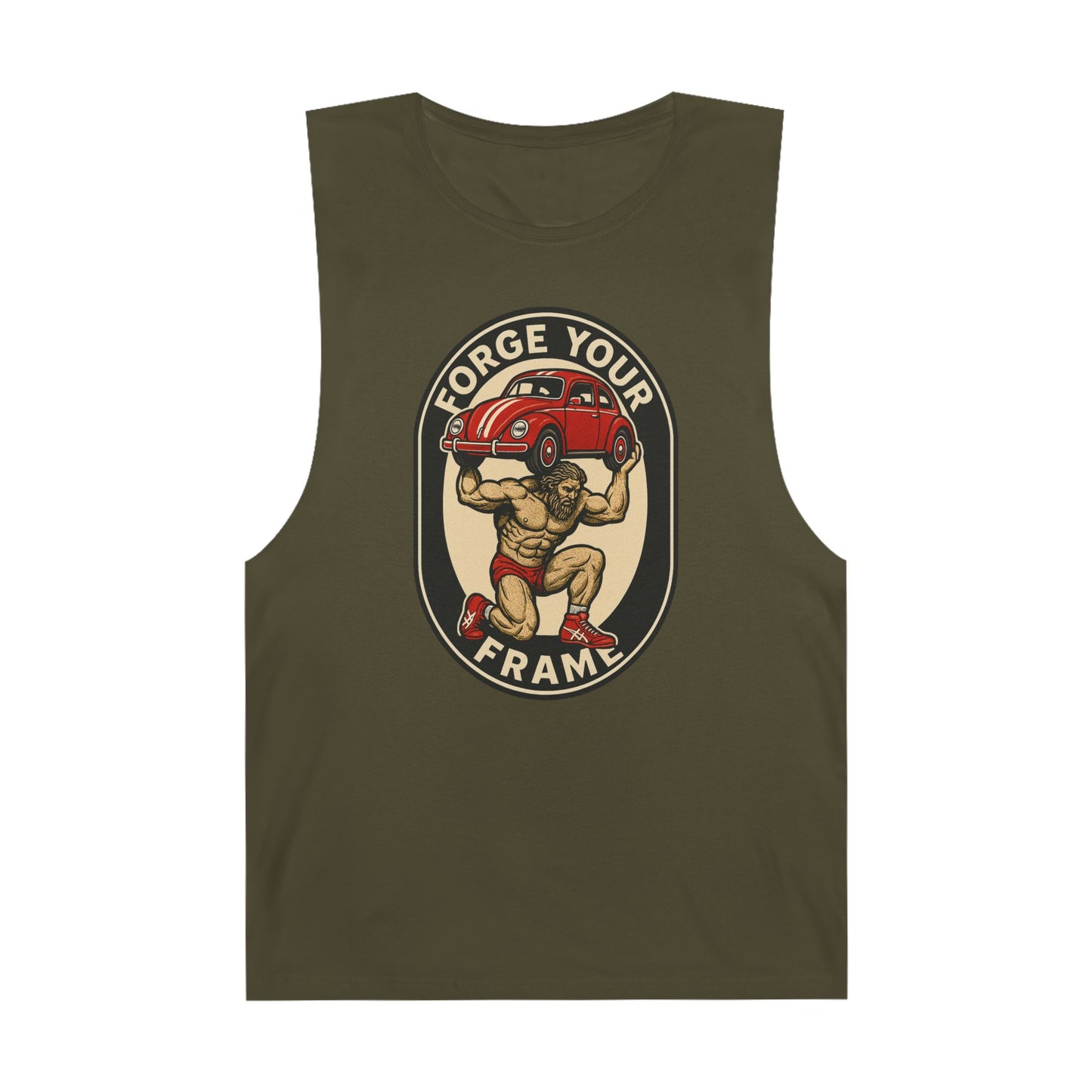 Grit Forge Athletics - "Forge Your Frame" Graphic Weightlifting Tank Top