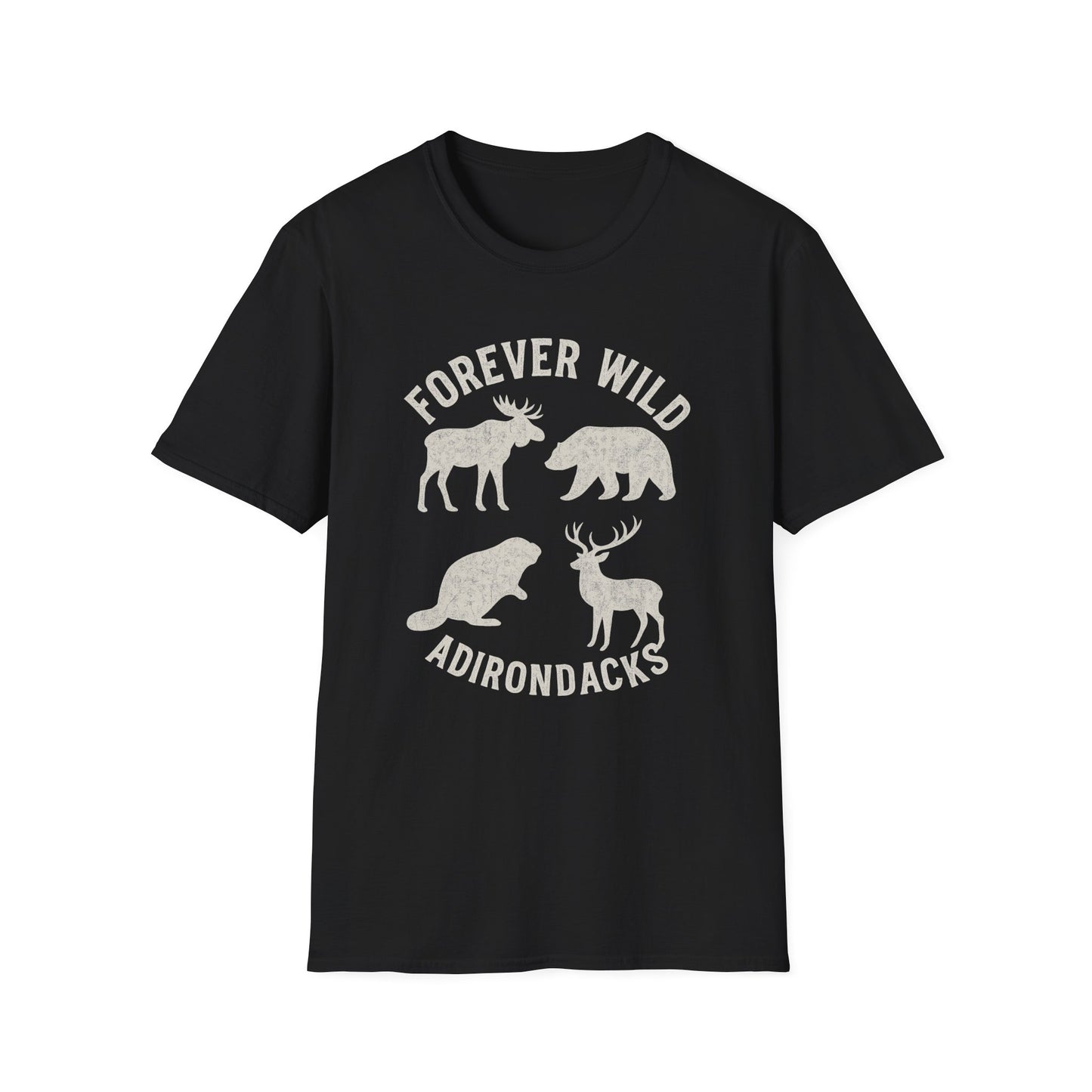 Adirondack Wildlife Softstyle Tee-Shirt - "Forever Wild"
