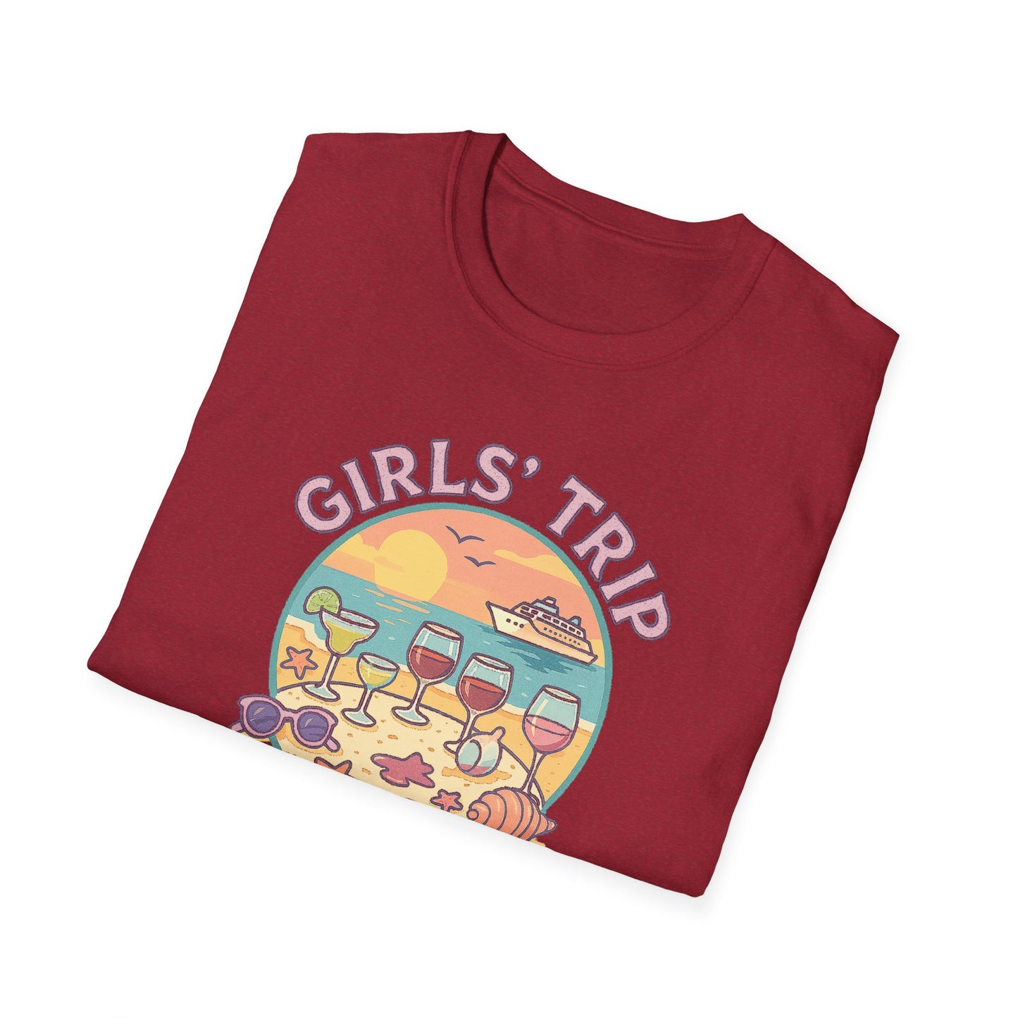 Girls' Trip 2025 Beach Vacation Softstyle Tee-Shirt
