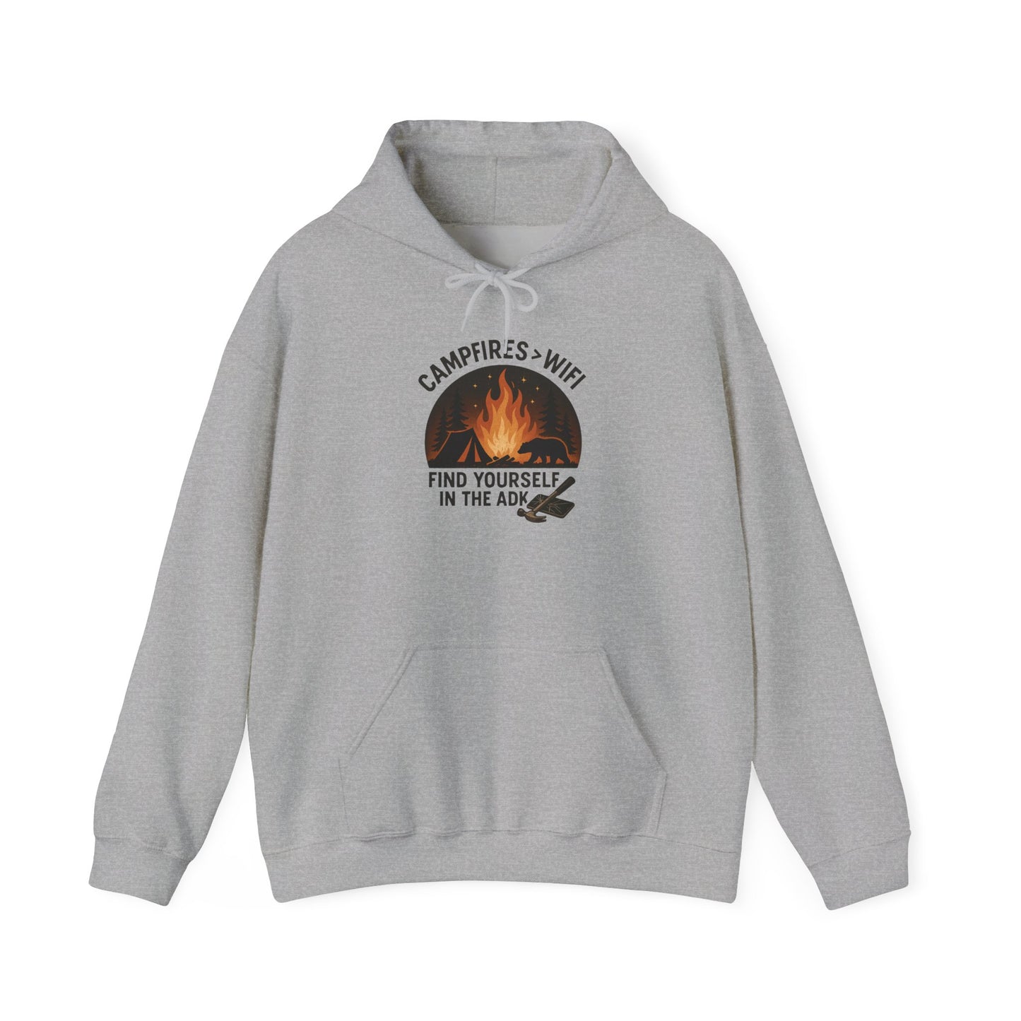Campfire Vibes Hoodie Graphic Heavy Blend Sweatshirt