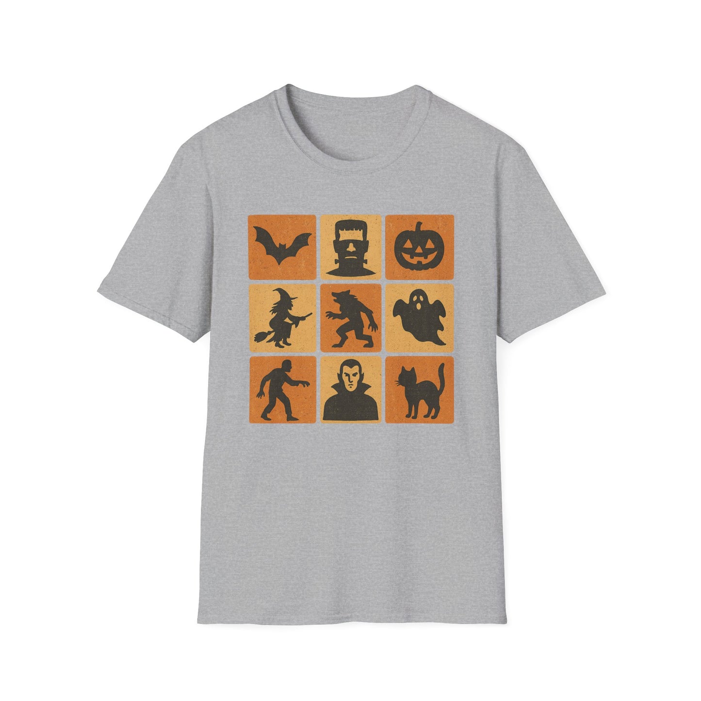 Halloween-Themed Monster Graphic Tee Shirt