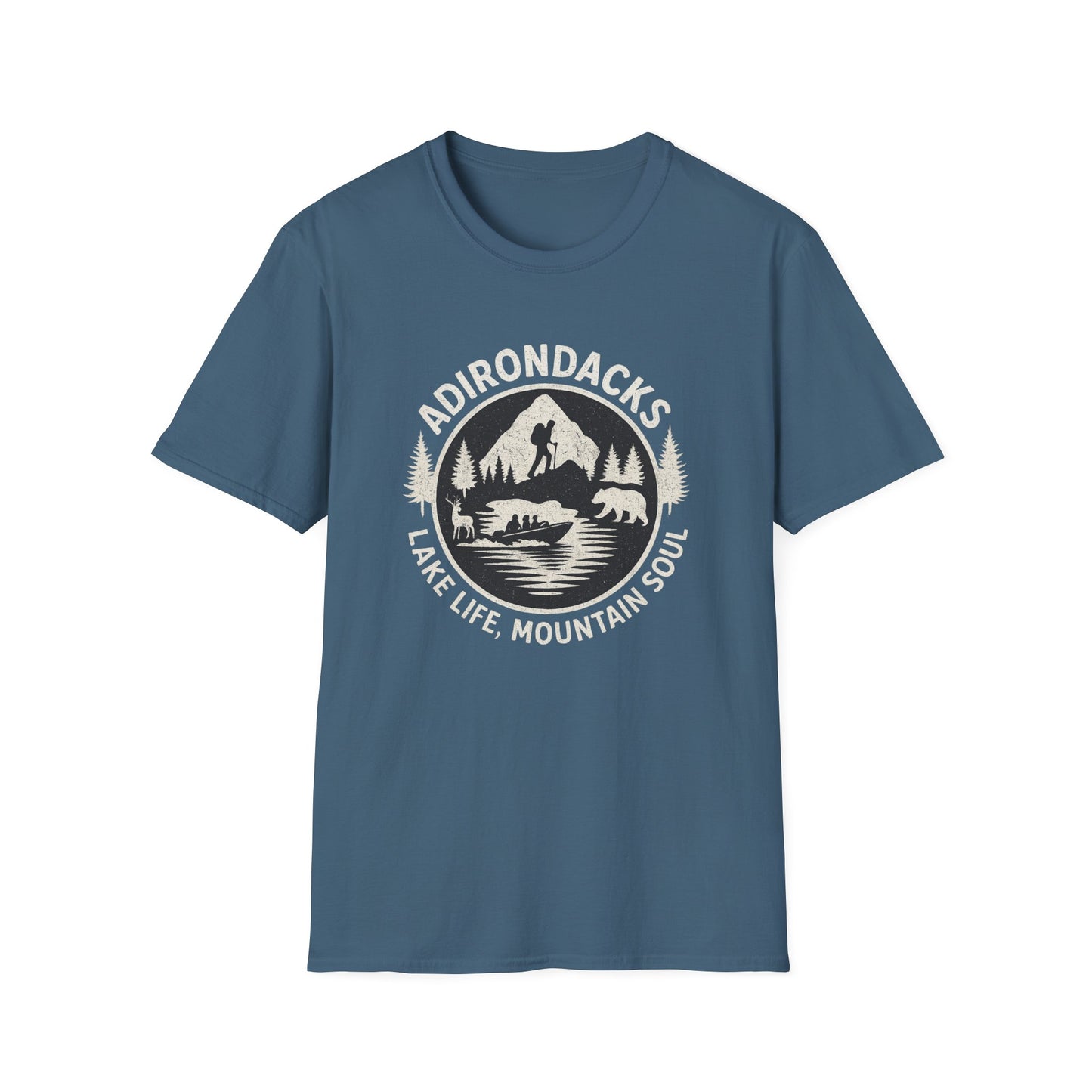 Adirondacks Lake Life T-Shirt - "Lake Life, Mountain Soul"