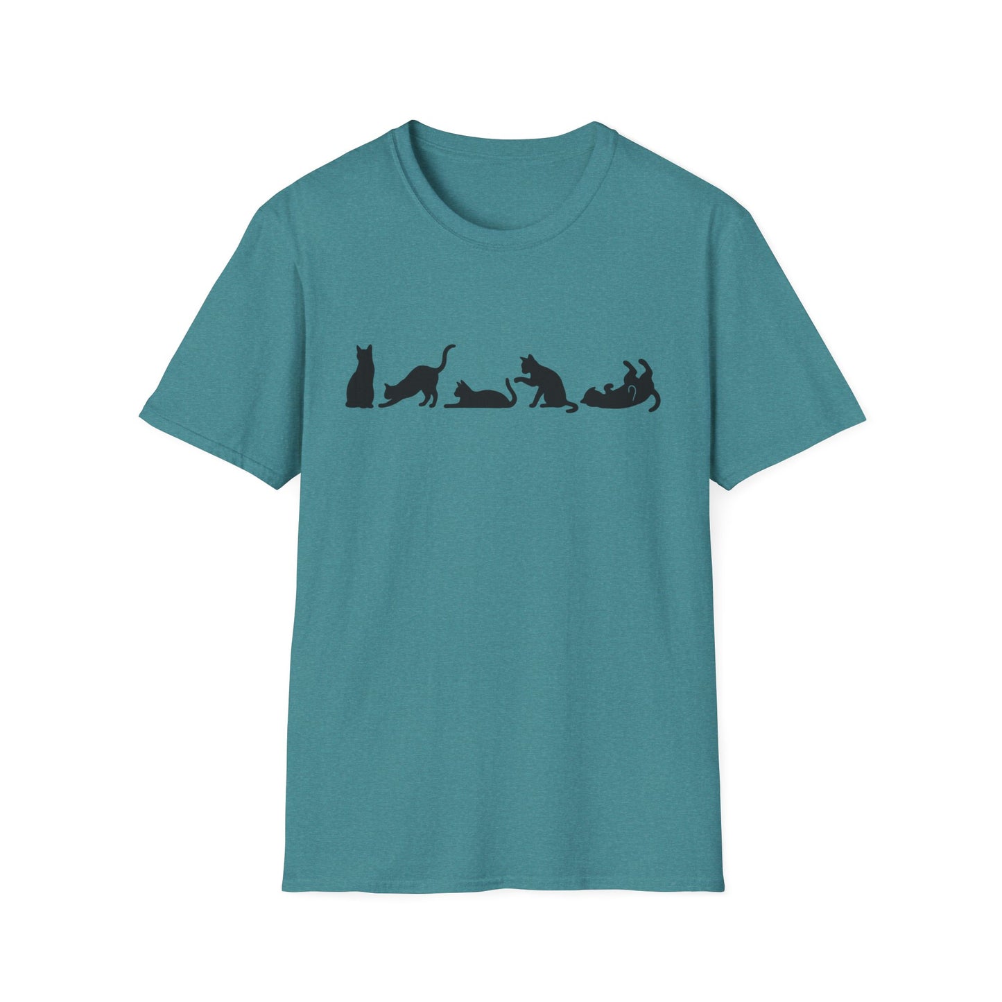 Halloween Cat Lover's Cat Silhouette Softstyle Tee-Shirt