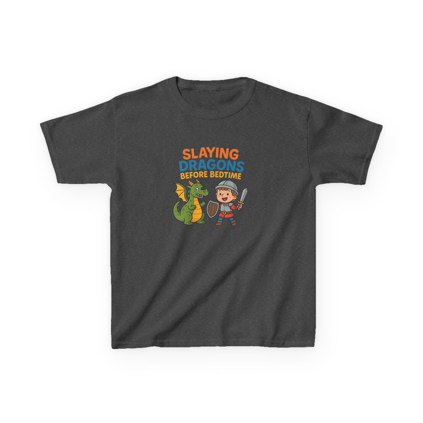 KIDS' "Slaying Dragons Before Bedtime" Fun and Adventurous T-Shirt