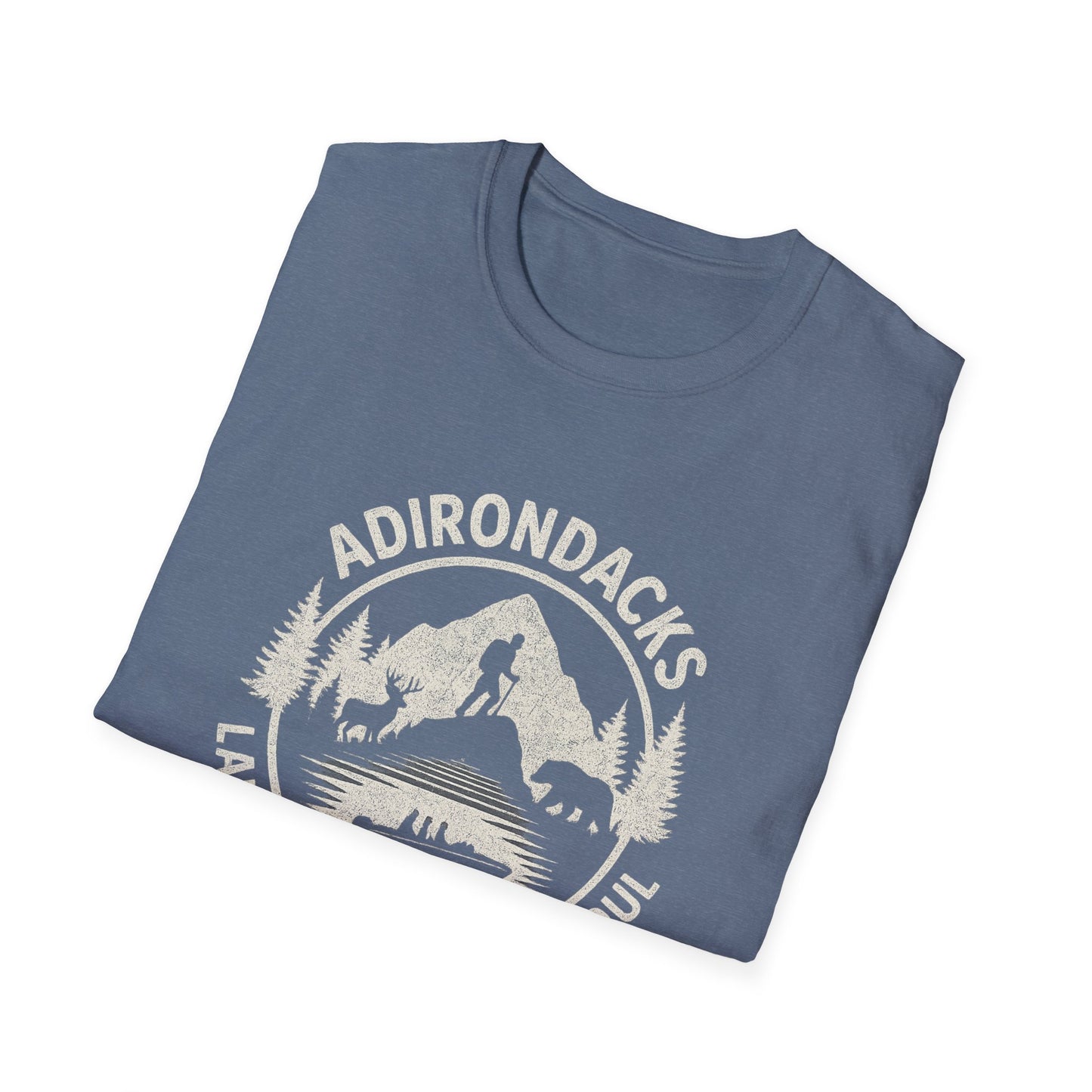 Adirondacks Lake Life Softstyle Tee-Shirt - "Lake Life, Mountain Soul"