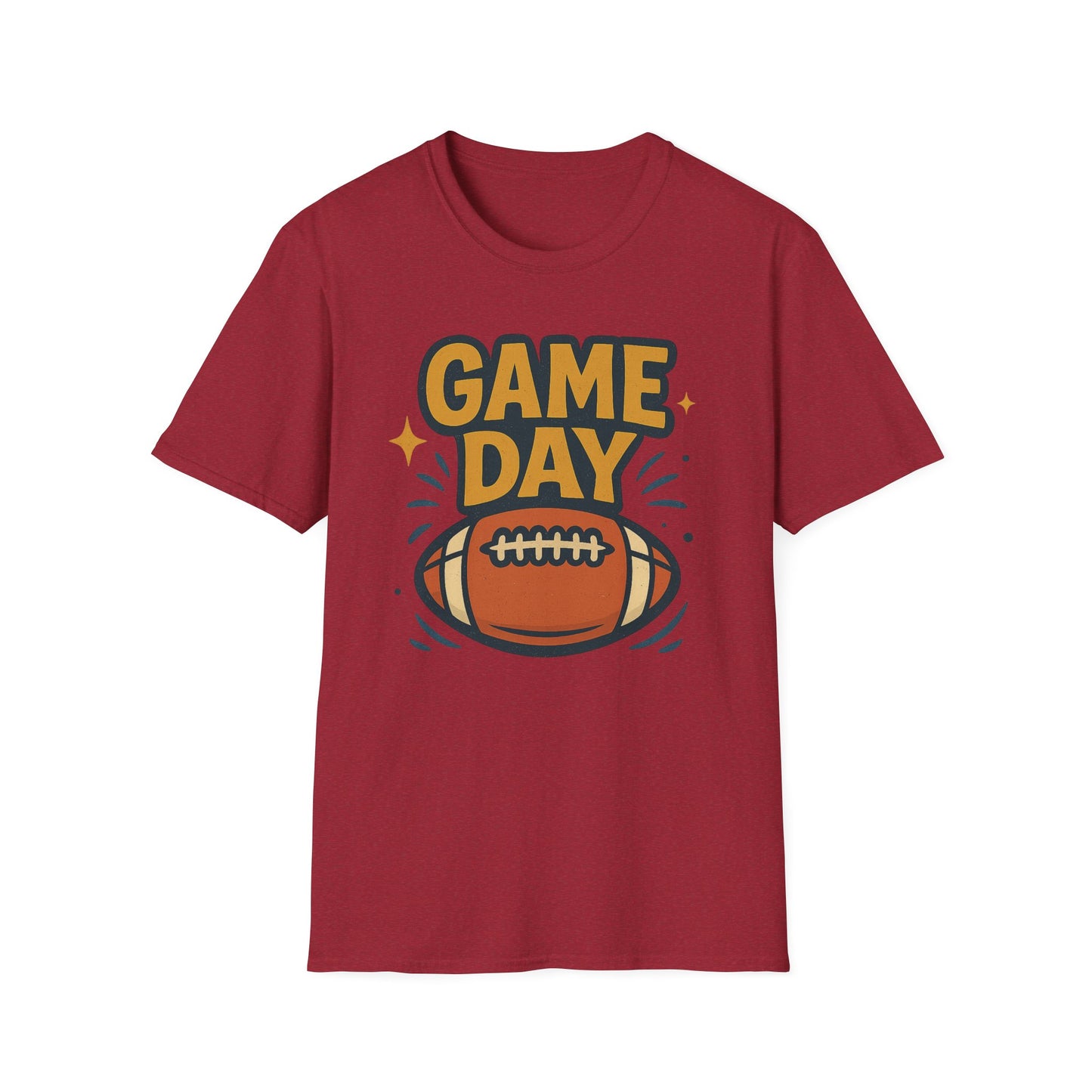 Football Game Day Softstyle T-Shirt for Him or Her