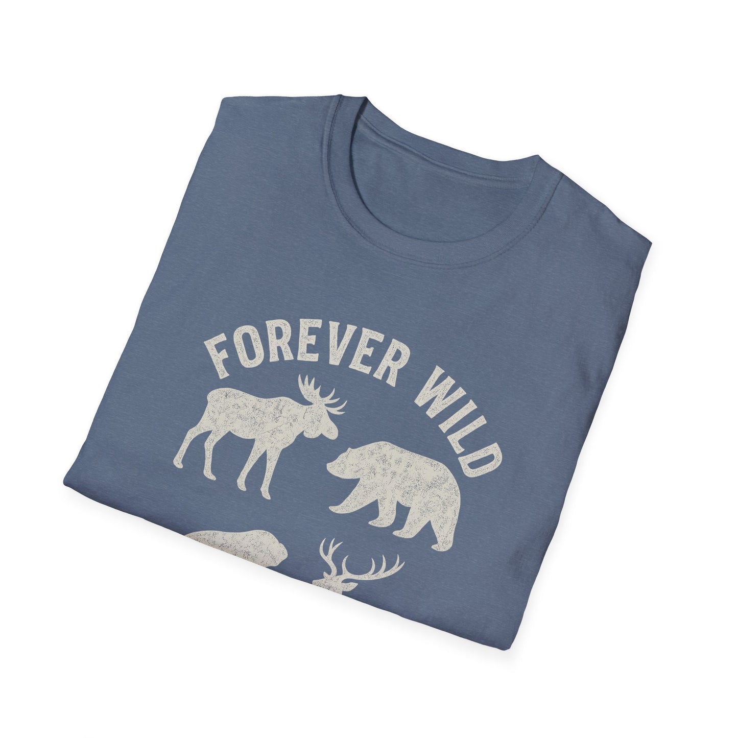 Adirondack Wildlife Softstyle Tee-Shirt - "Forever Wild"