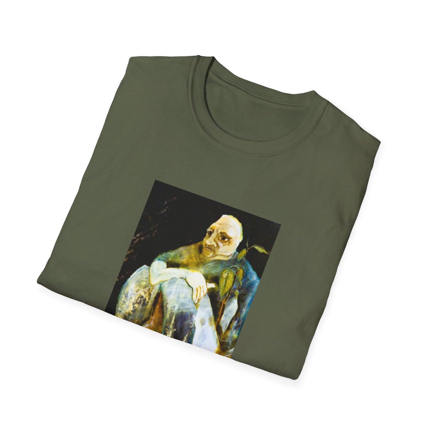 Retro 1960s-Era Authentic Art Tee-Shirt - "Contemplating Shrubbery"