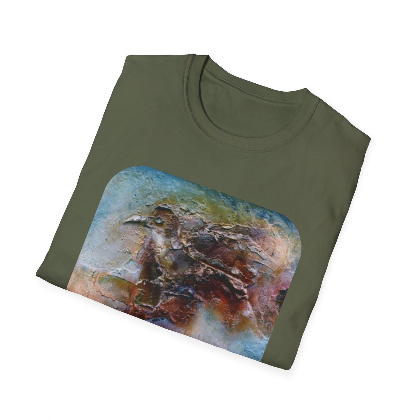 Nature-Inspired Authentic 1960s Painting Print Tee - "Dark Omen"