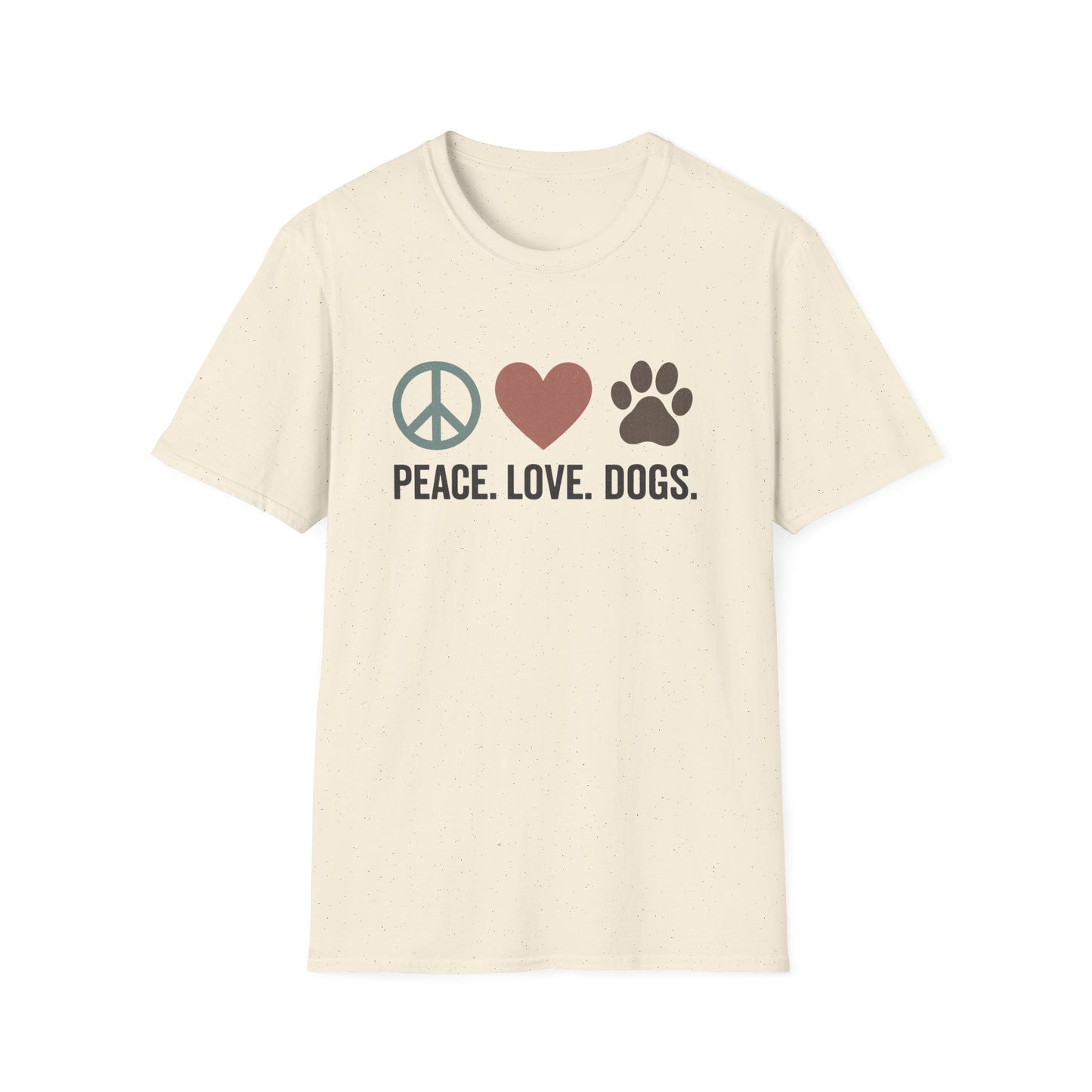 "Peace Love Dogs" Cute Pet Lover's Tee