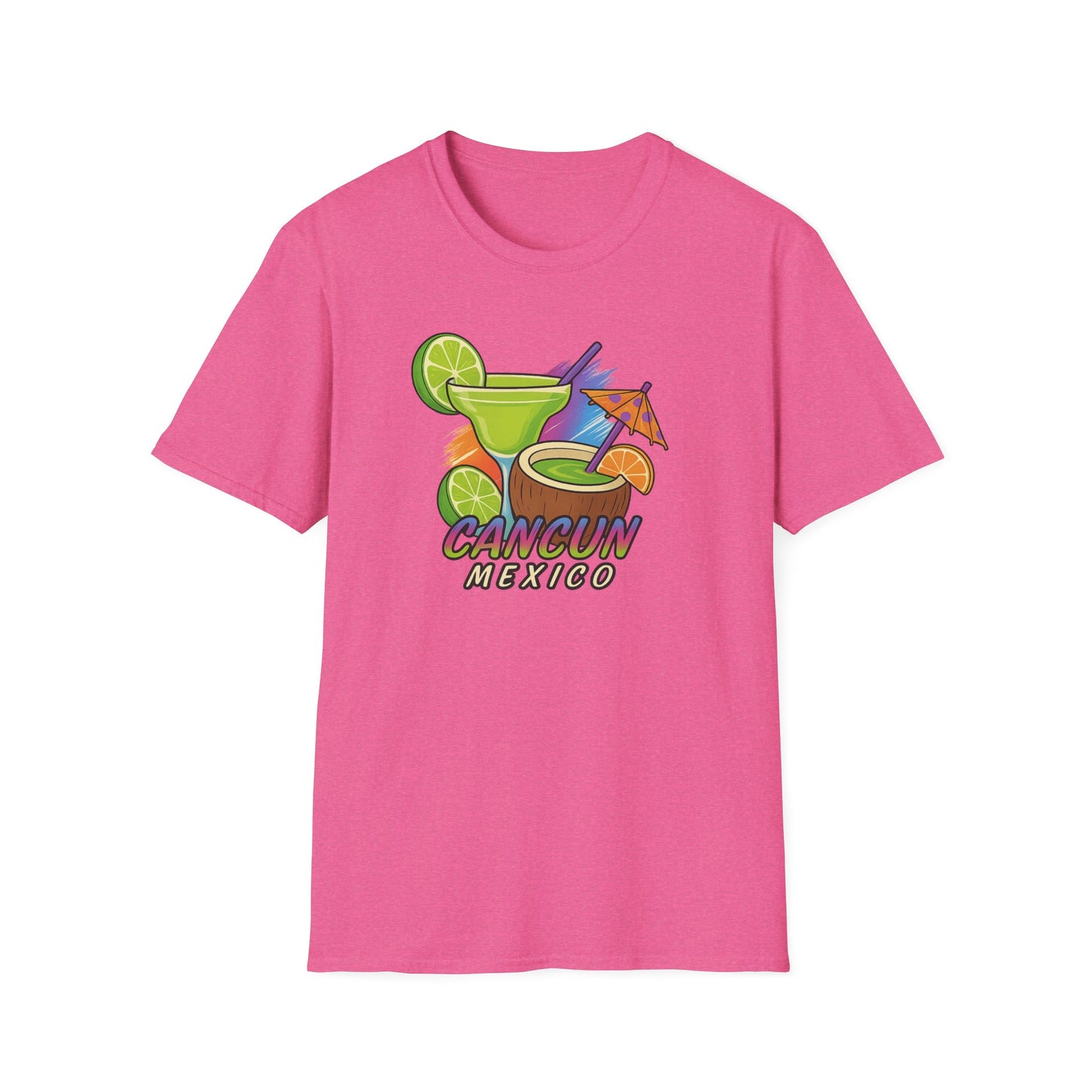Cancun Beach Time, Cocktails, and Fun Tee-Shirt for Him or Her