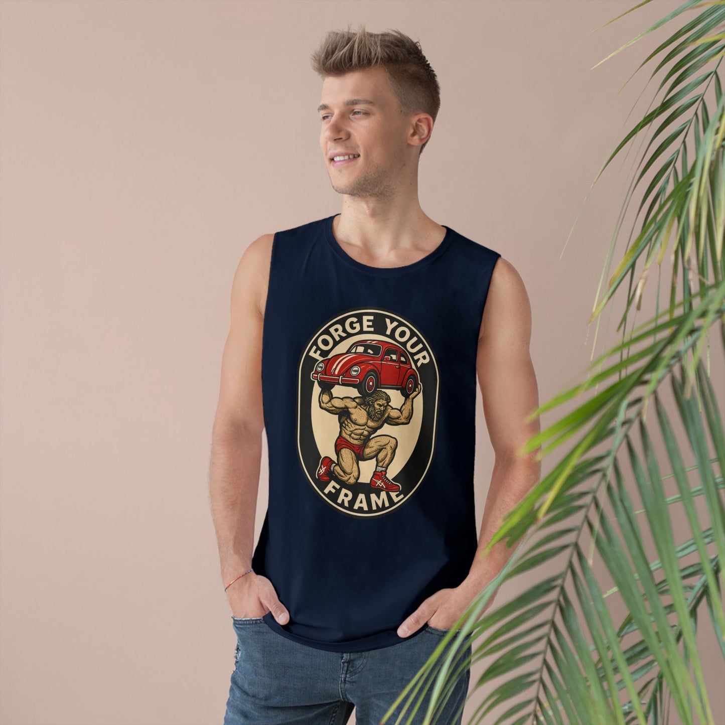 Grit Forge Athletics - "Forge Your Frame" Graphic Weightlifting Tank Top