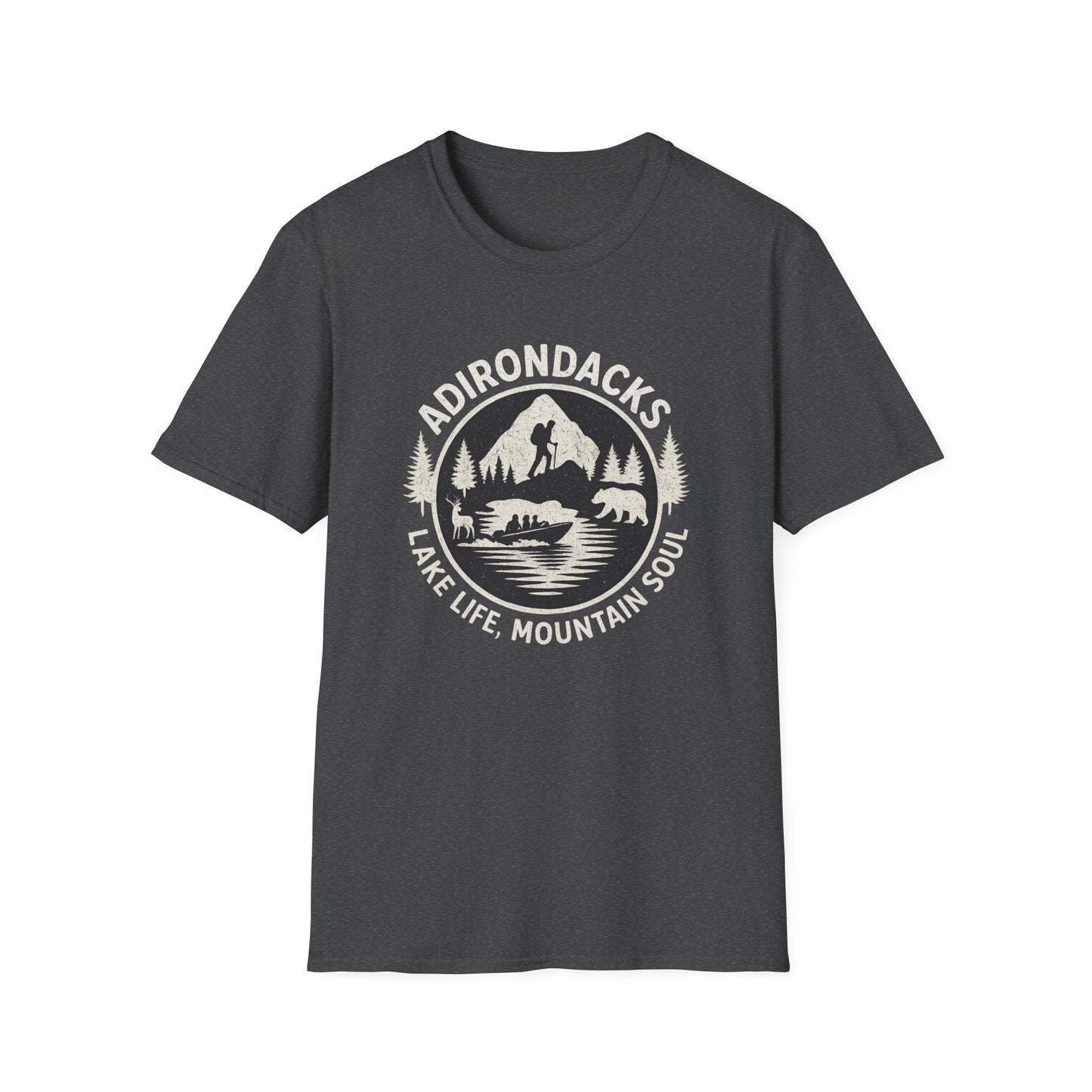 Adirondacks Lake Life T-Shirt - "Lake Life, Mountain Soul"