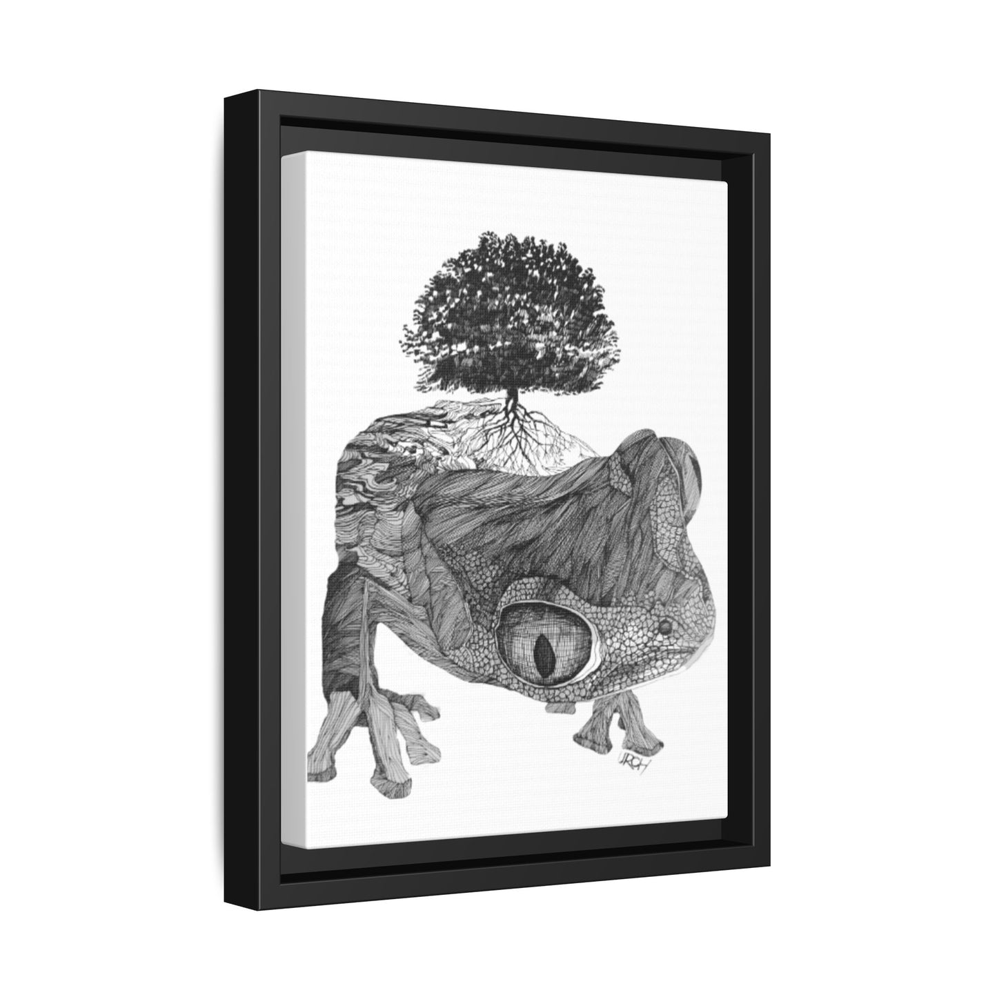 Original 1960s Pen & Ink Print - "Gaia's Shepherd"