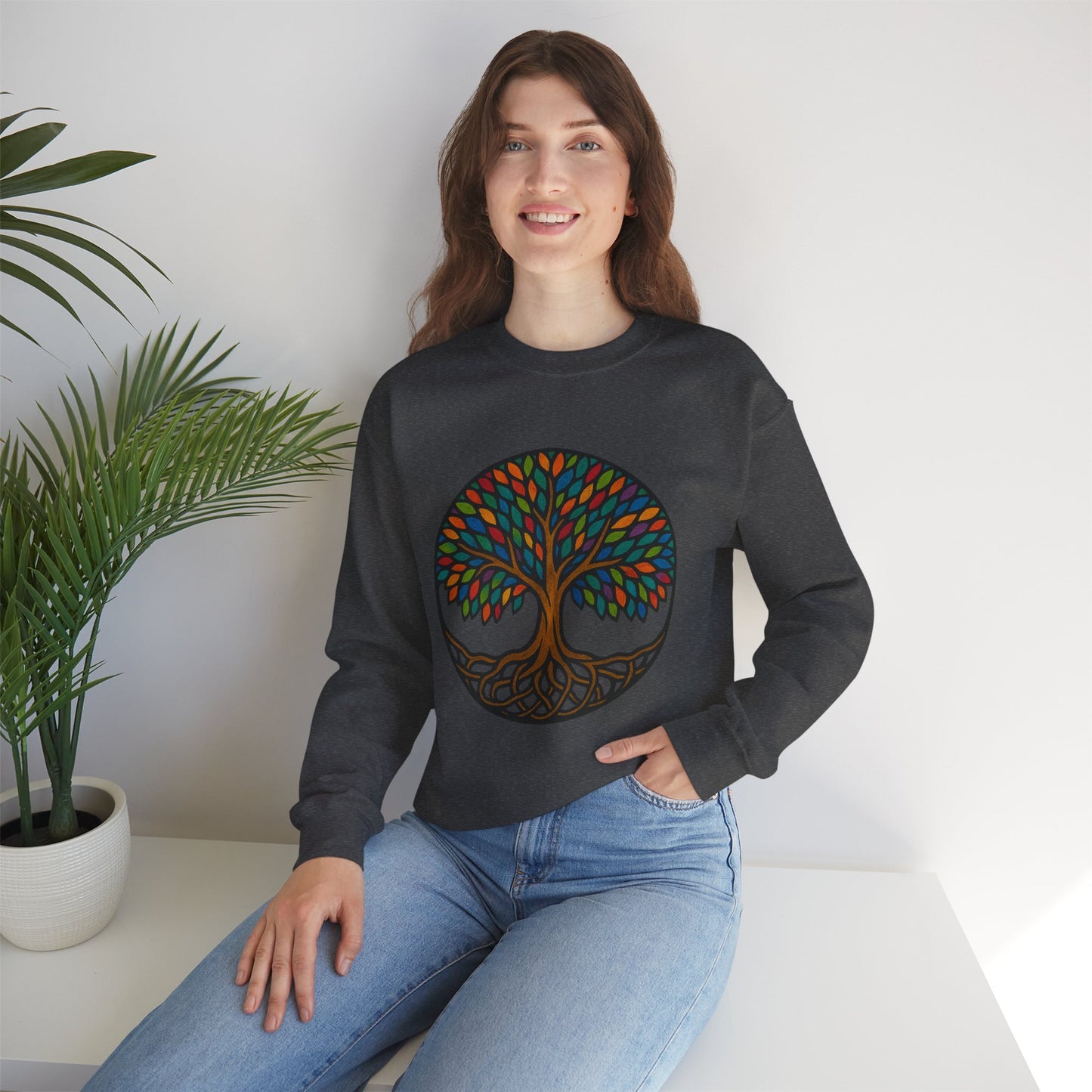 Tree of Life, Yggdrasil, Cozy Crewneck Sweatshirt