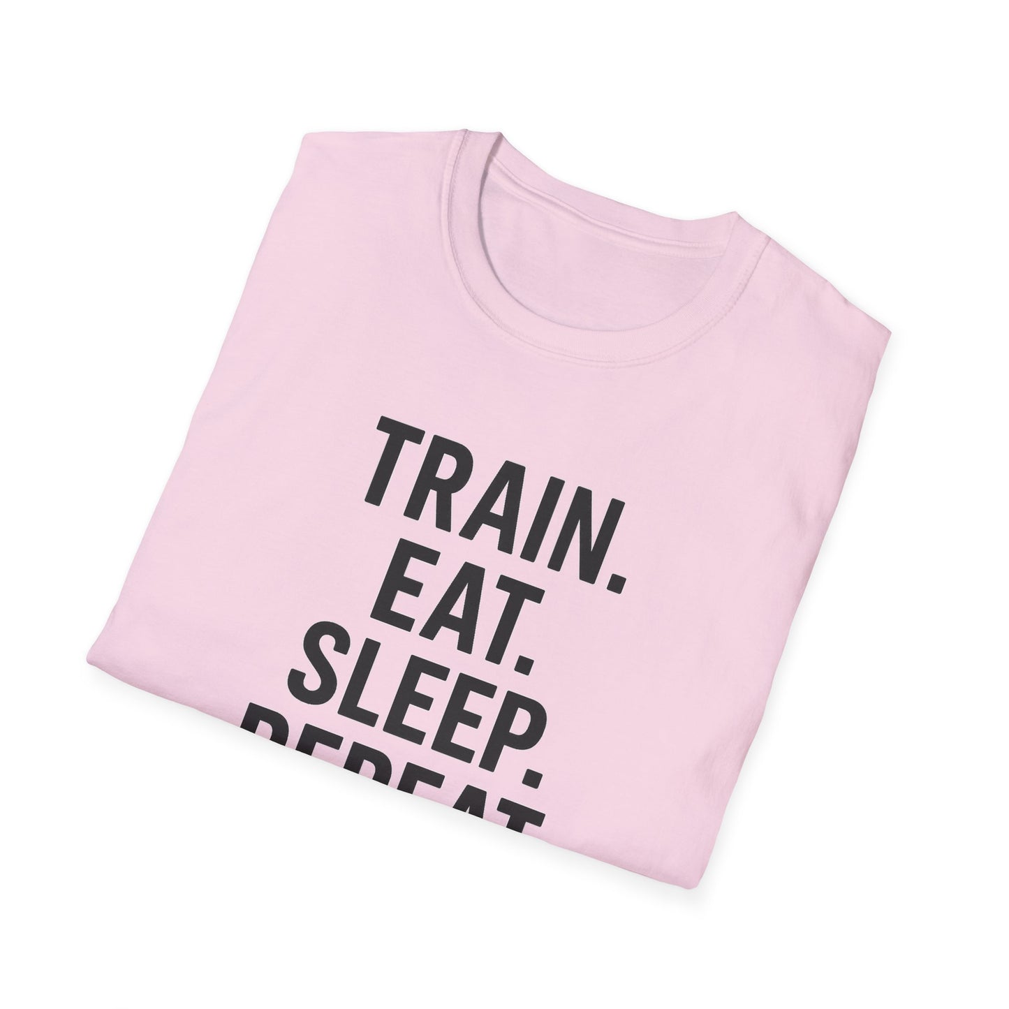 Grit Forge Athletics - Train Eat Sleep Repeat Motivational Fitness Tee-Shirt