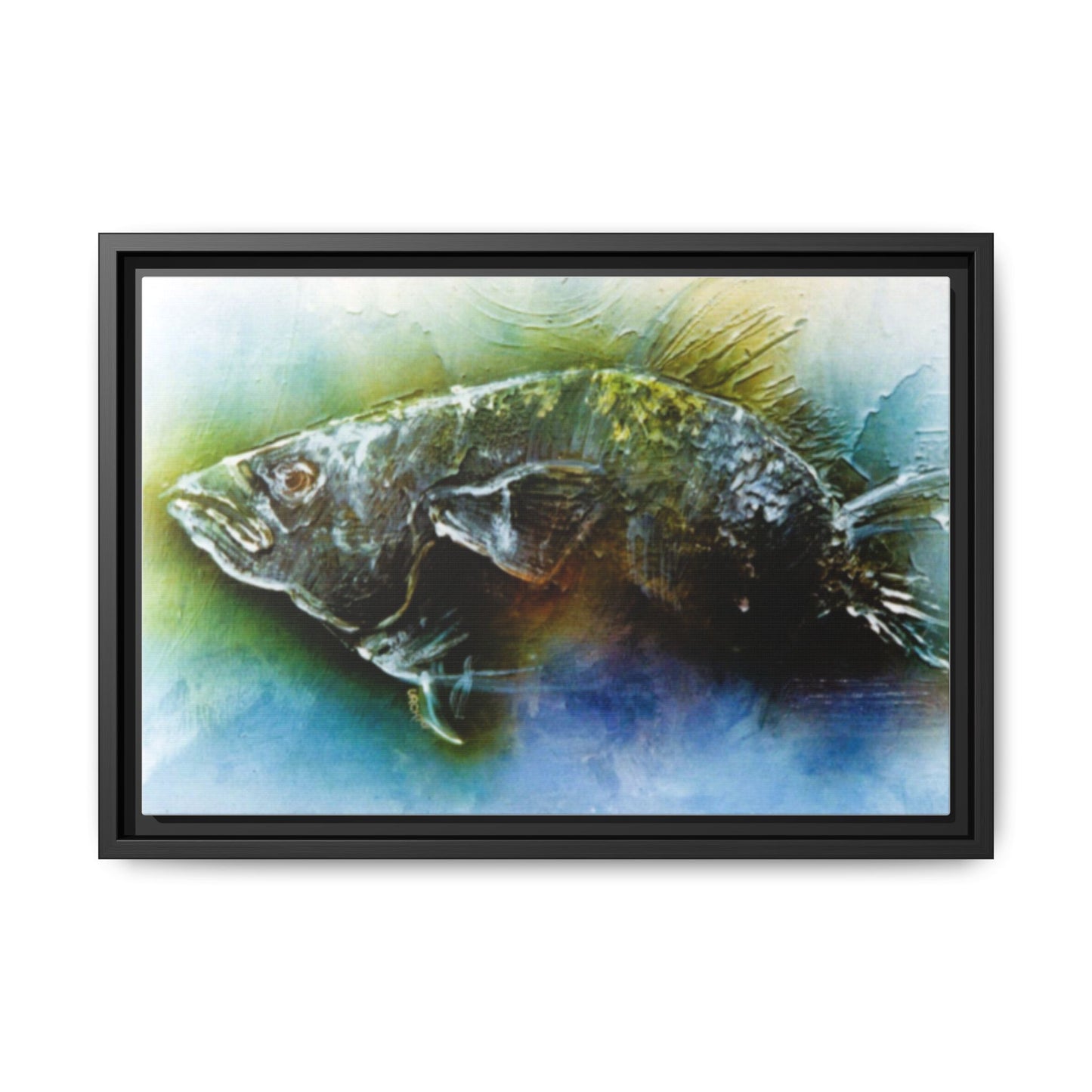 Impressionistic 1960s Unique Fish Painting Print