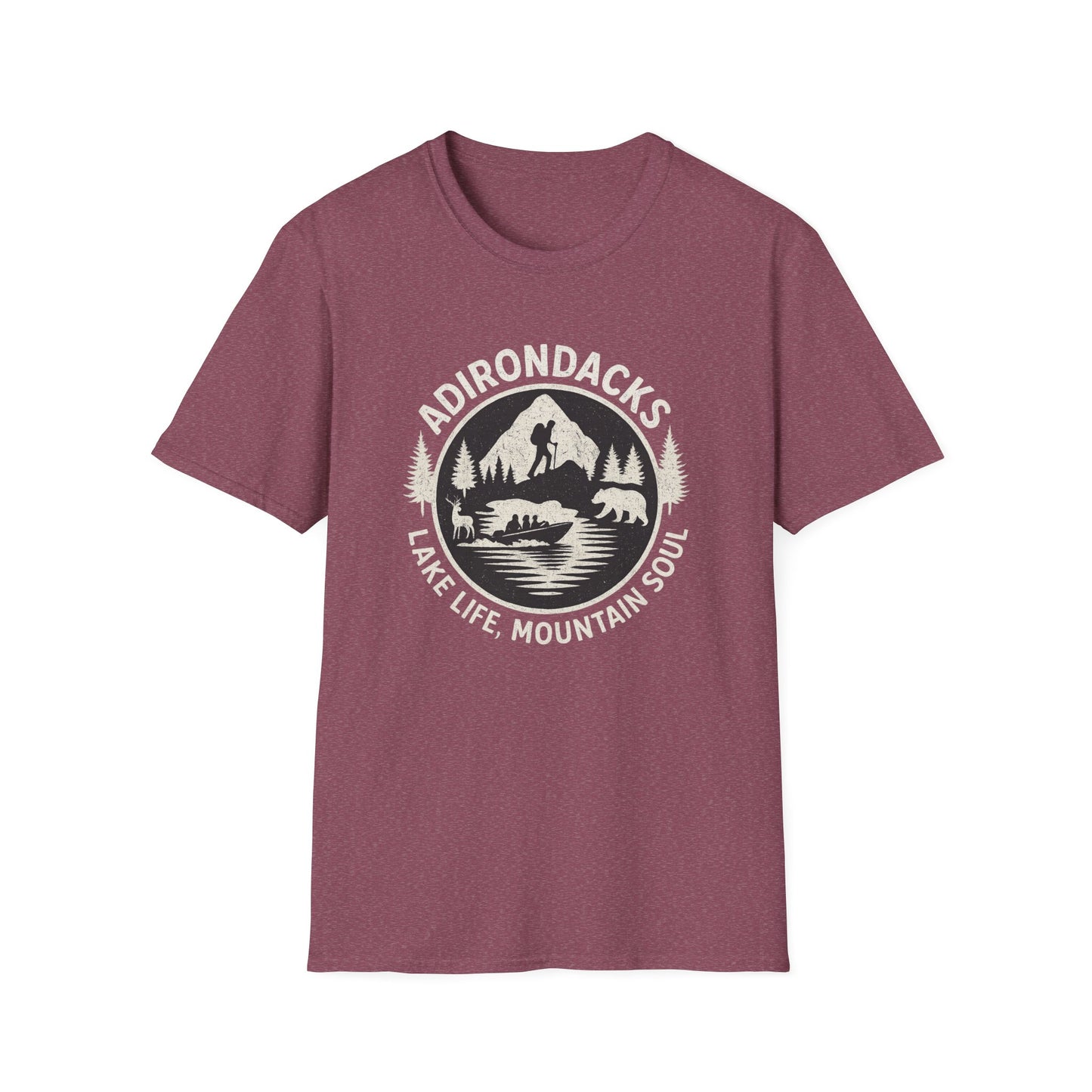 Adirondacks Lake Life T-Shirt - "Lake Life, Mountain Soul"