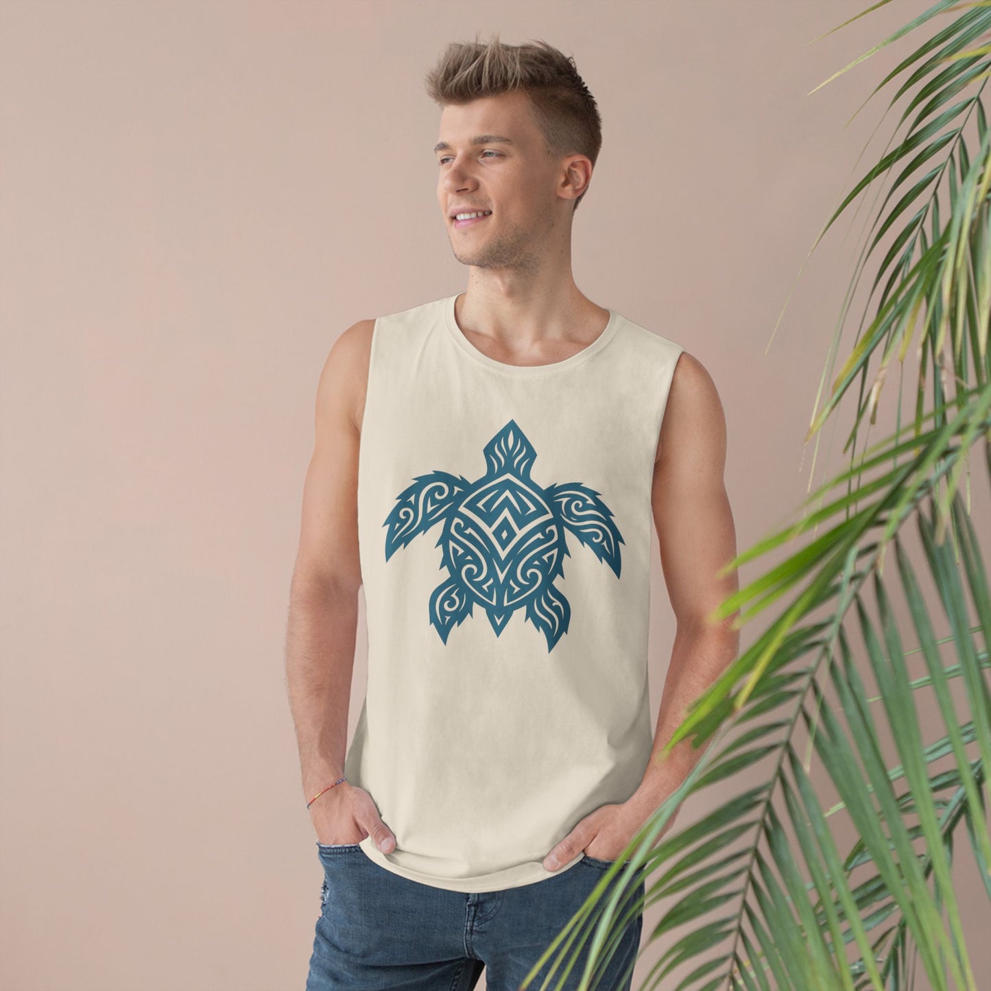 Boho Turtle Graphic Beachwear Tank Top for Him or Her