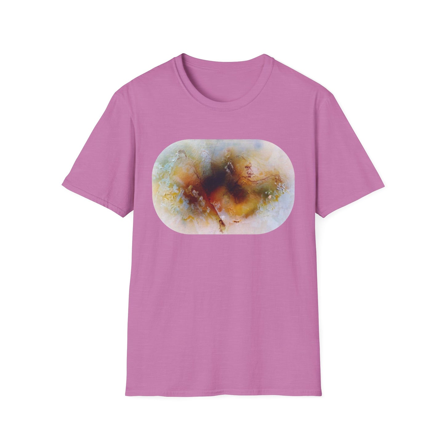 Vibrant Abstract 1960s Painting Print Tee - "Fall of Olympus"