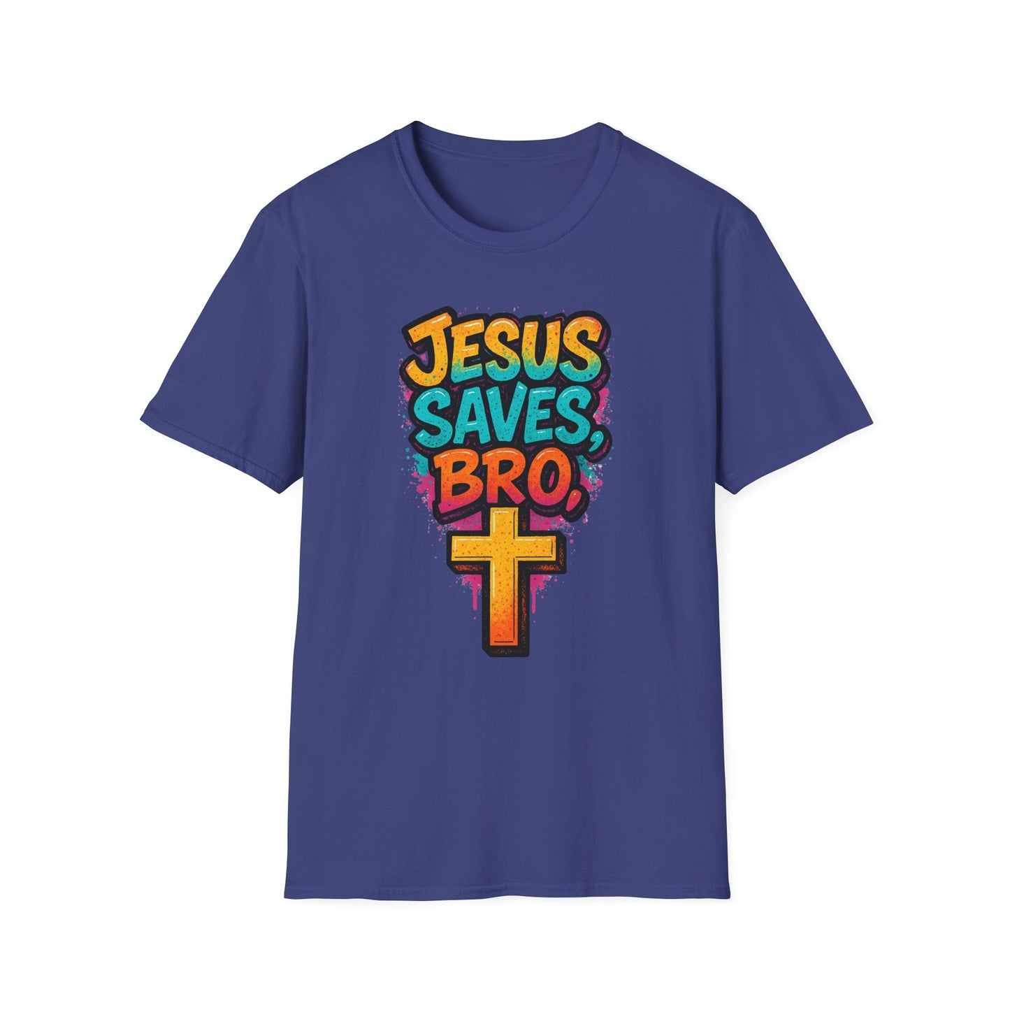 Jesus Saves, Bro Graphic Softstyle Tee-Shirt